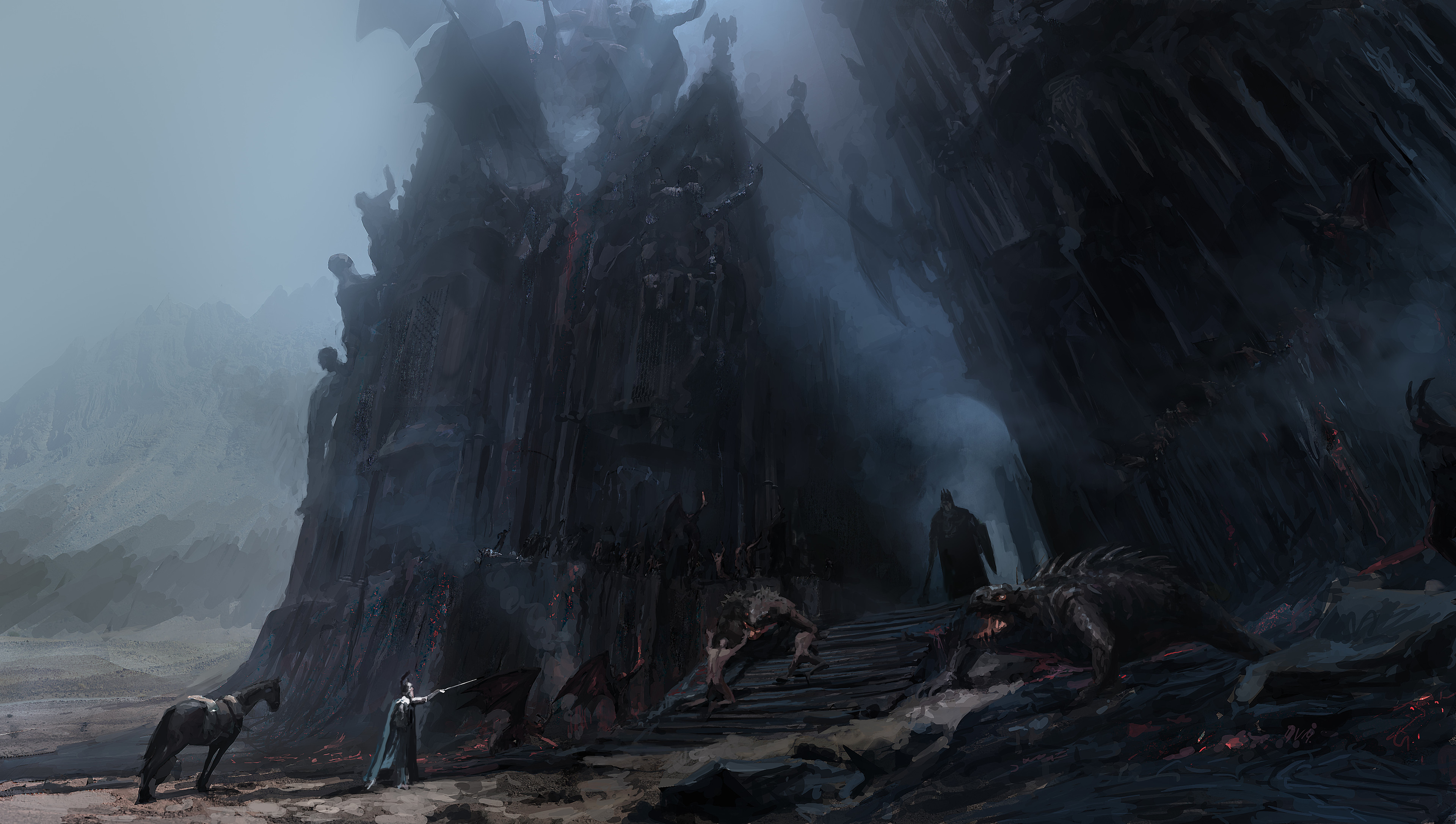 奇幻艺术 中土世界 指环王 高清壁纸 3840×2174