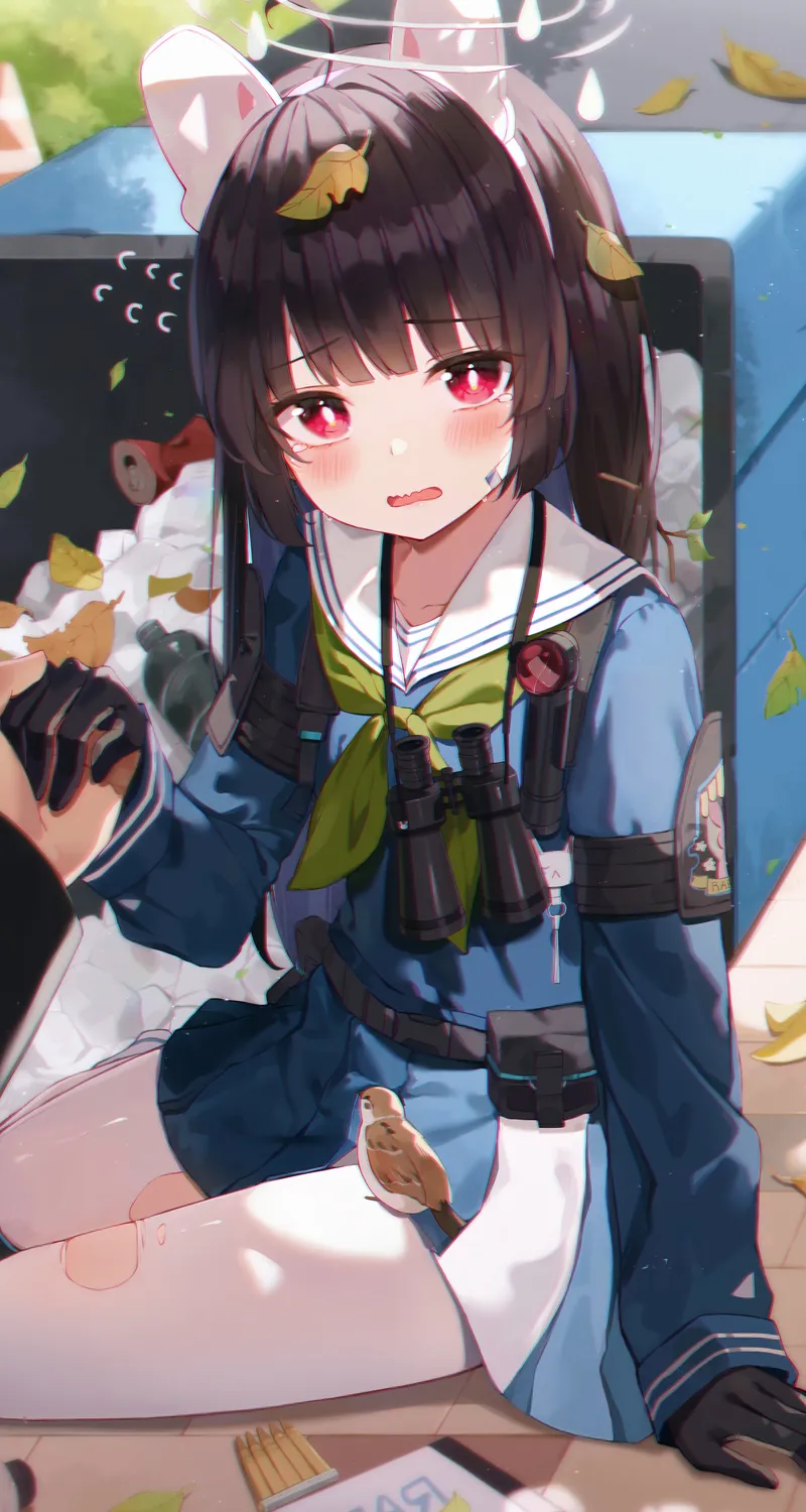 蔚蓝档案 霞泽美优 动漫 女孩 手机手机 无水印壁纸 4469×6681