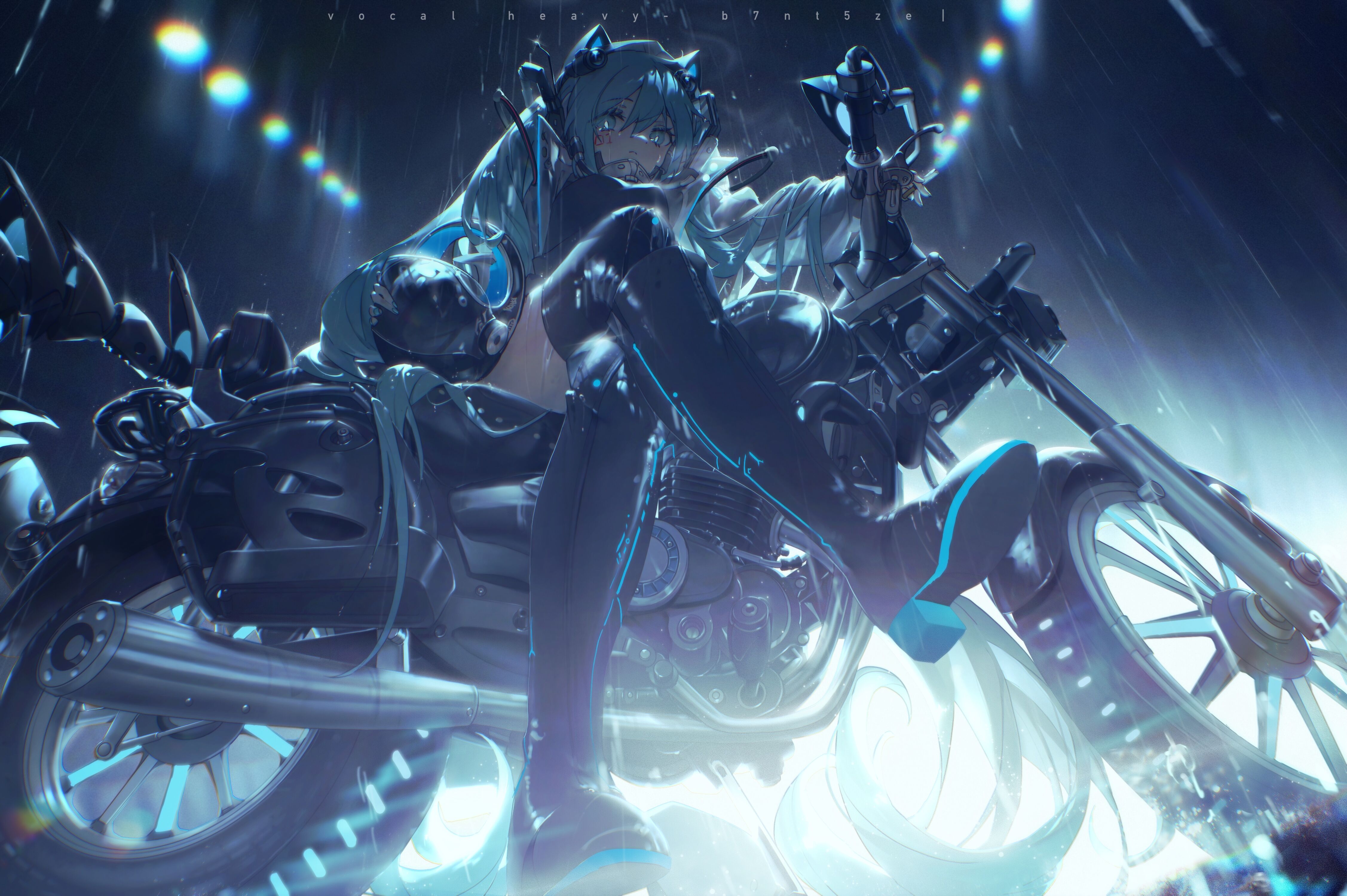 动漫 女孩 AI艺术 小提琴 初音 4K高清壁纸 4508×3000