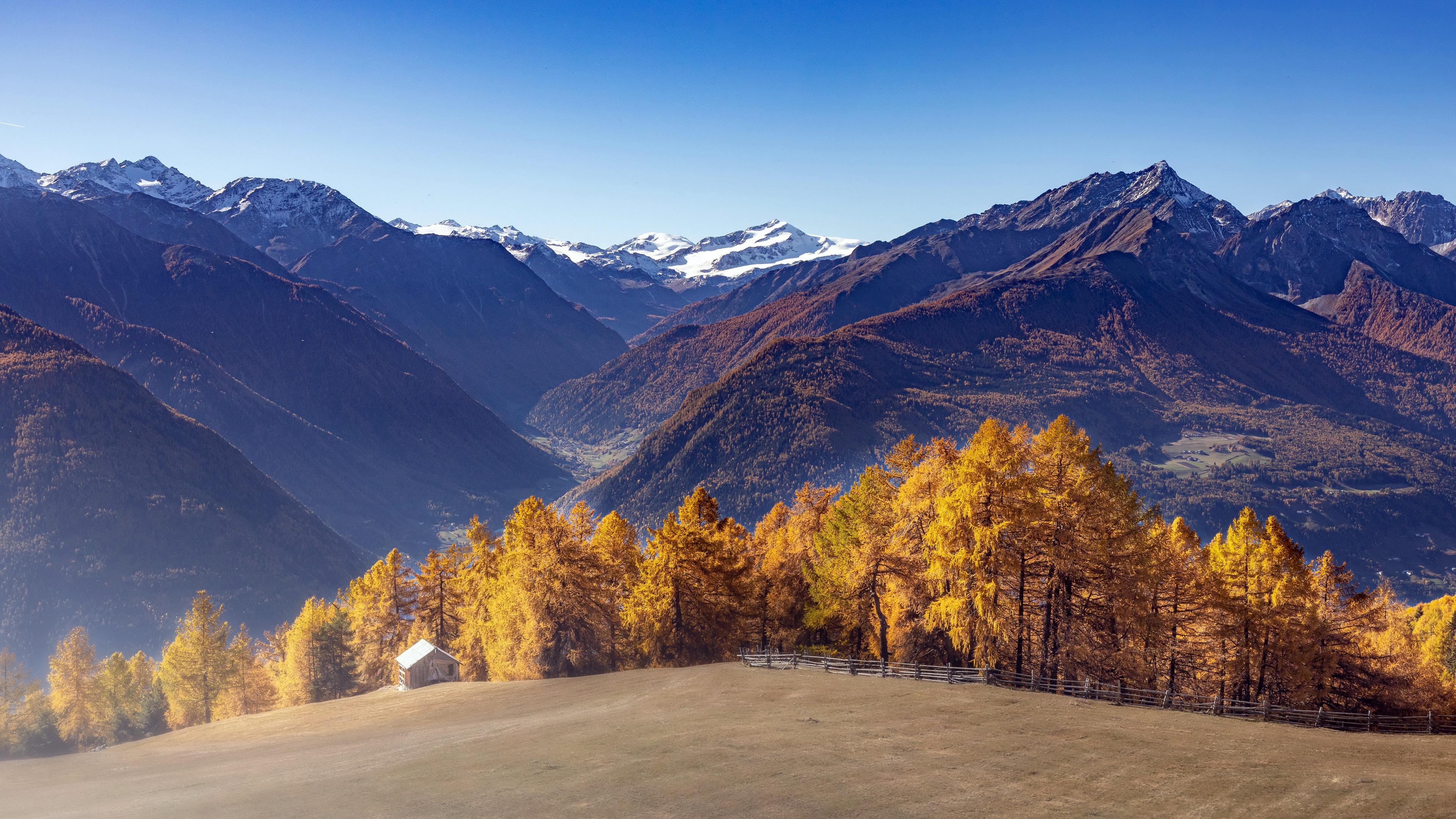 秋天 自然 户外 风景 山脉 壁纸 3840×2160