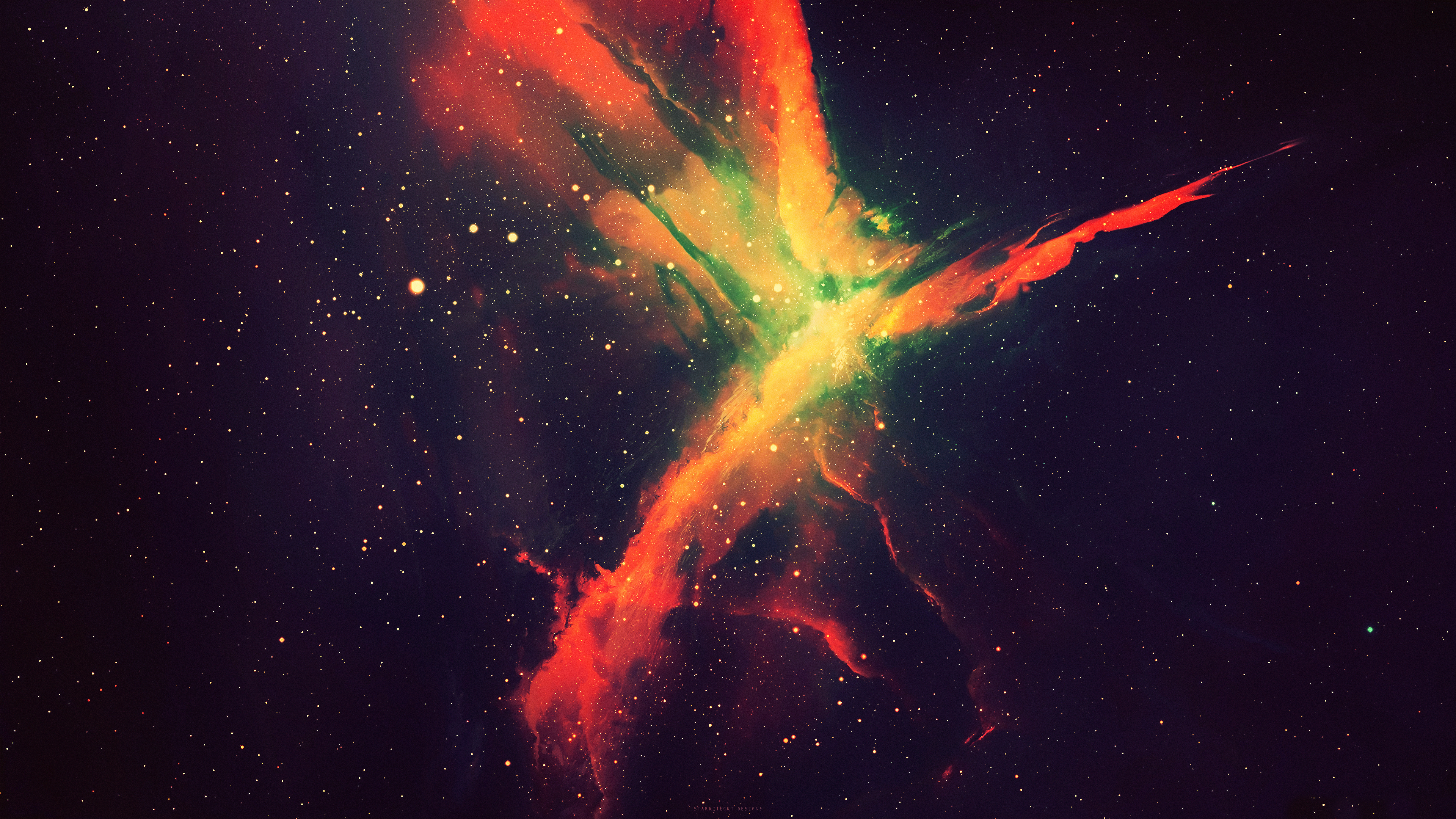 星云 空间 恒星 宇宙 AI艺术 空间艺术 4K壁纸 3840×2160