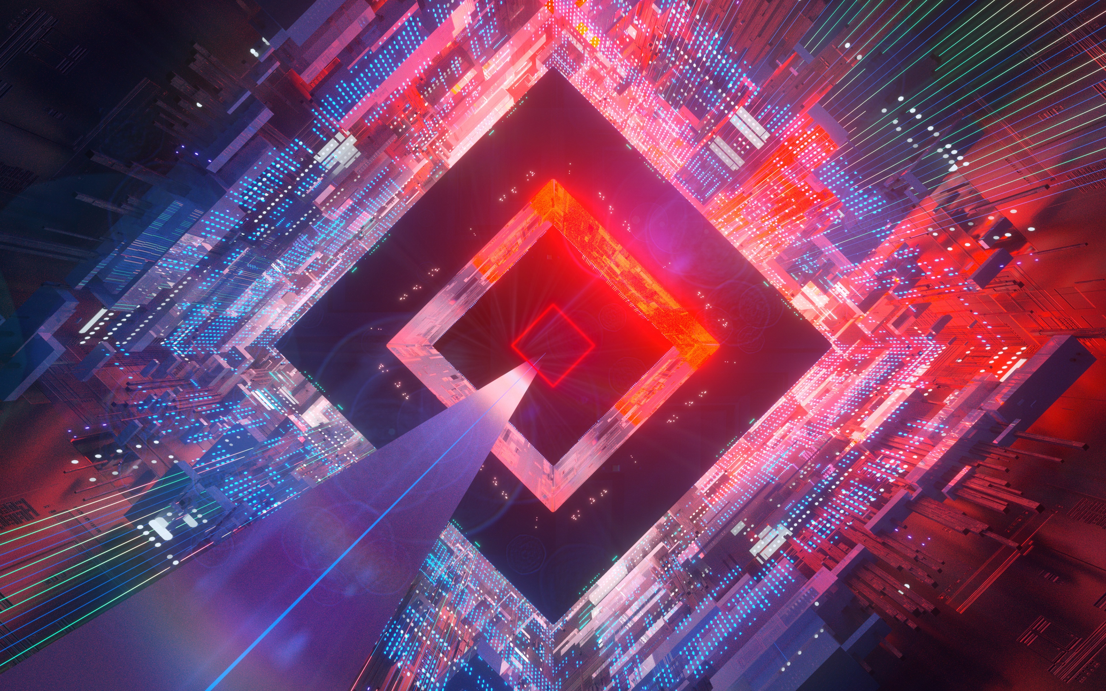 抽象 AI艺术 几何 桌面壁纸 3840×2400