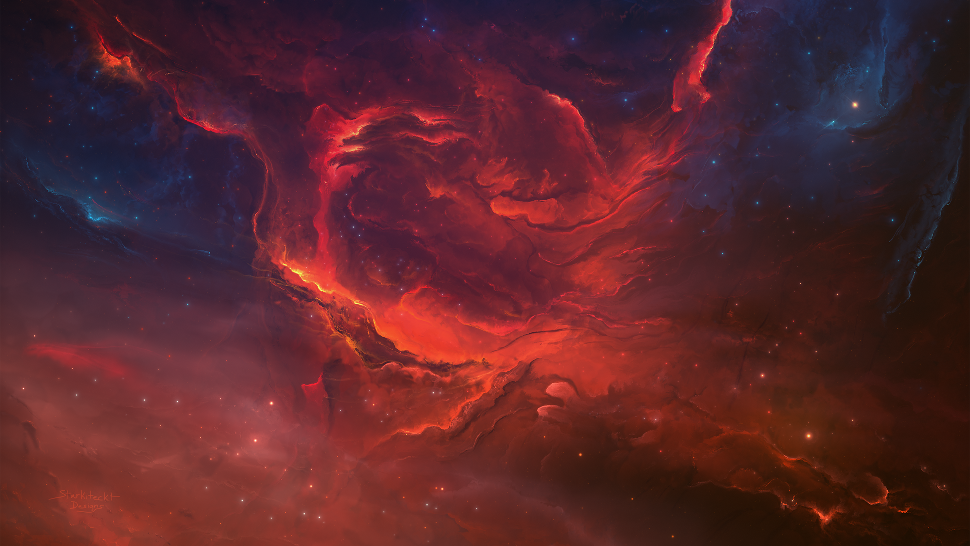空间 星云 恒星 壁纸 3840×2400