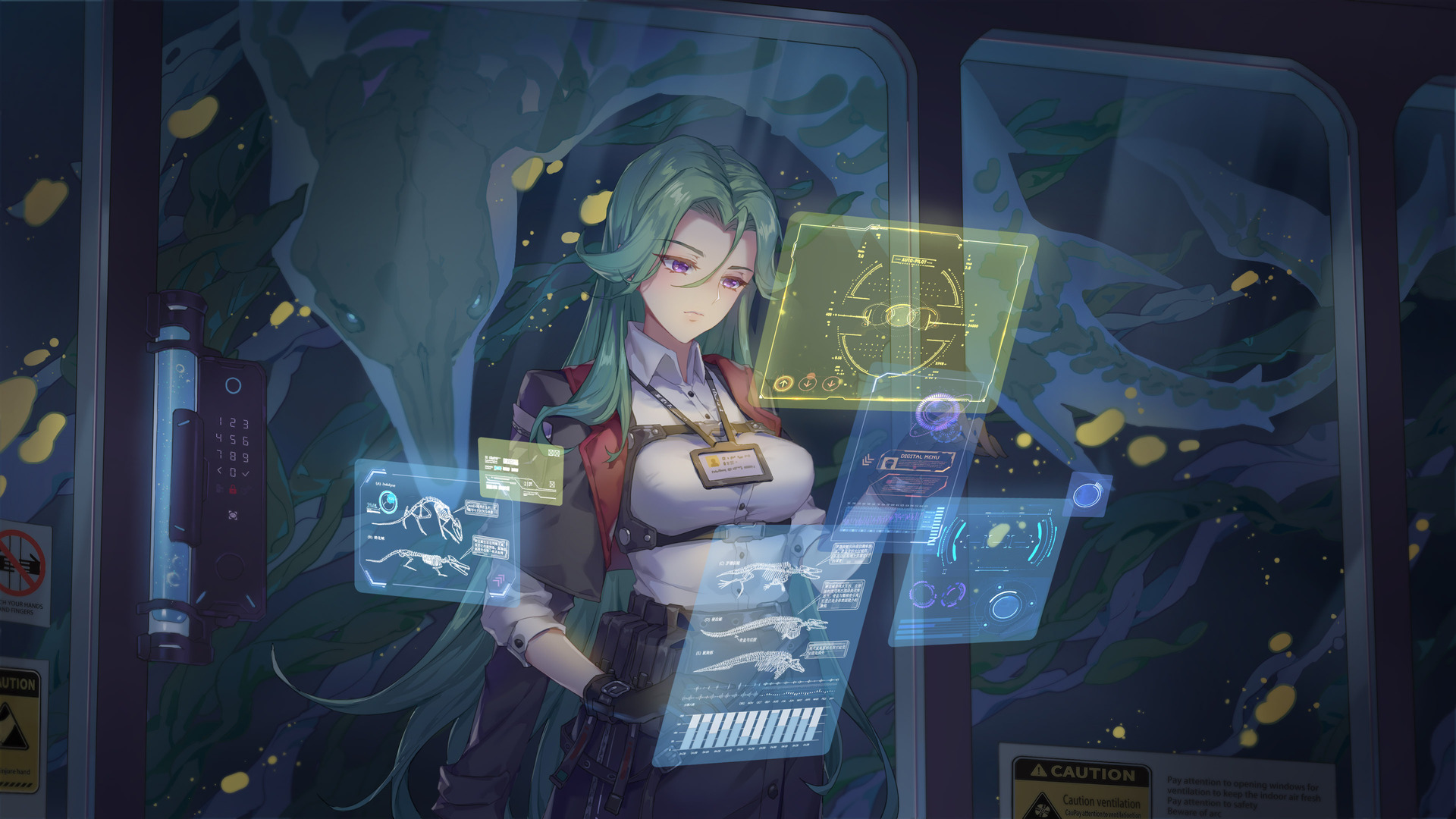 镜像：项目 屏幕 动漫女孩 无水印壁纸 3840×2160