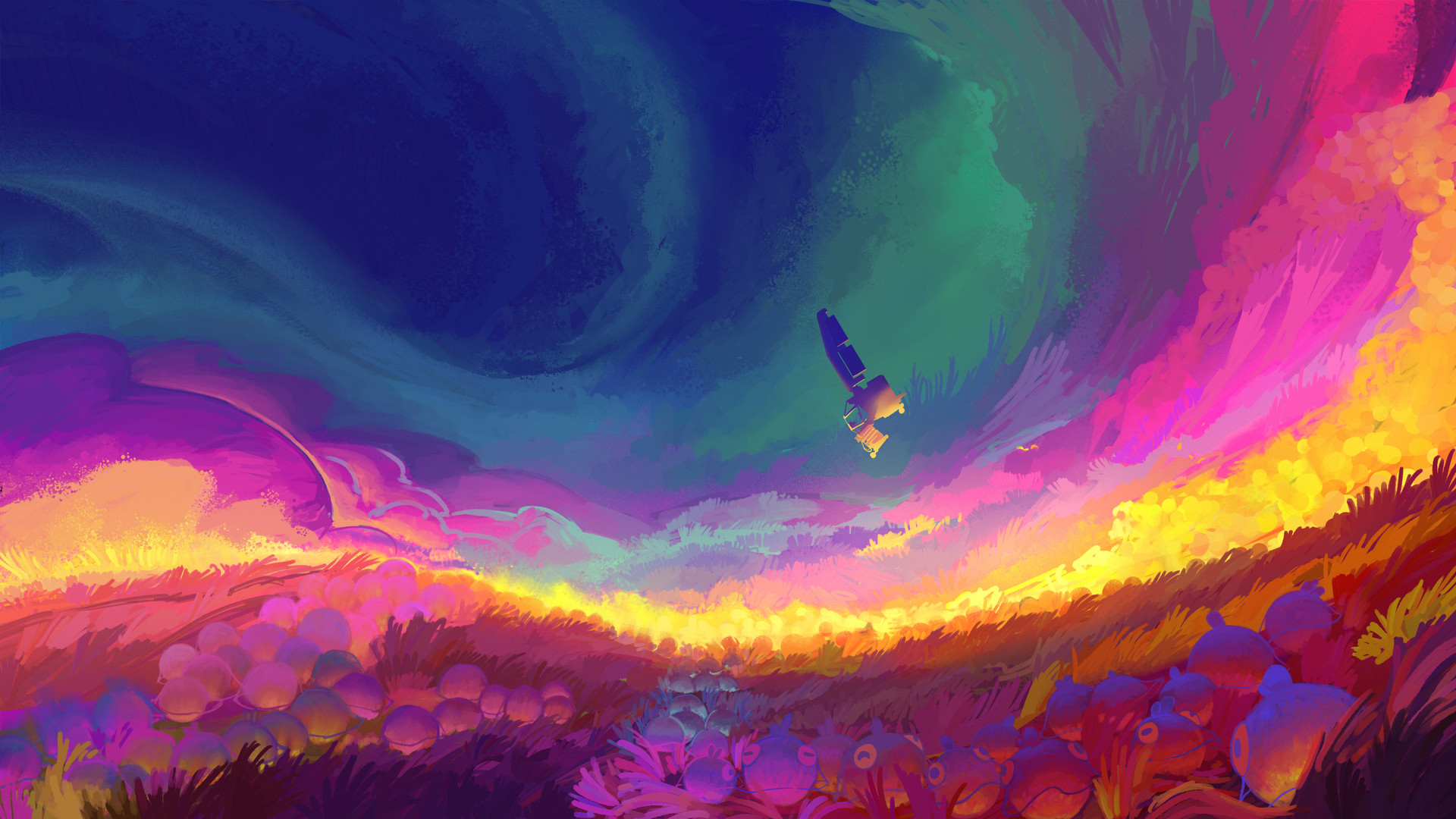 宇宙飞船 概念艺术 奇幻艺术 4K高清壁纸 3840×2160