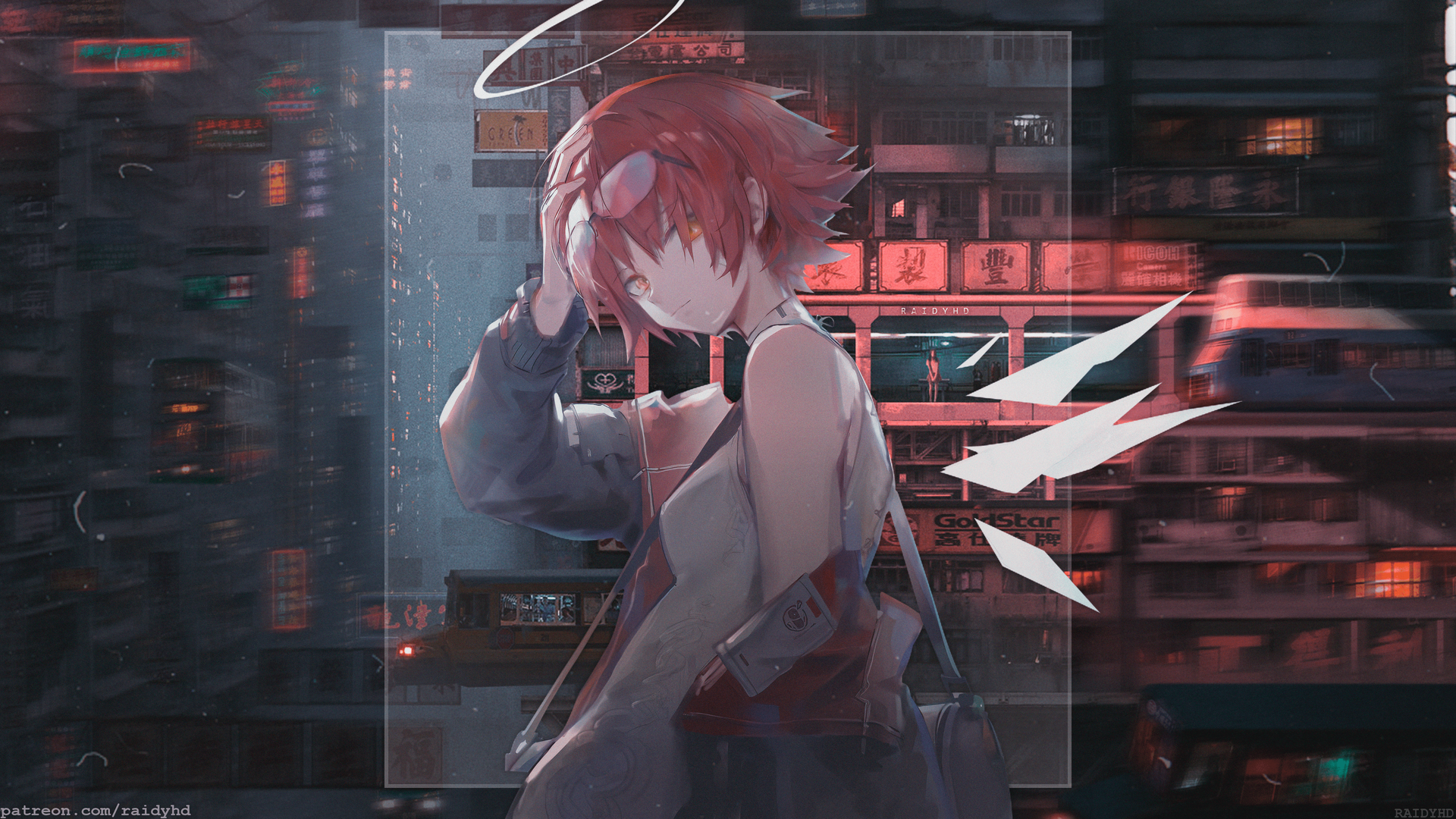 红发 动漫 动漫女孩 画中画 欧西艾 神枪手 壁纸 3840×2160