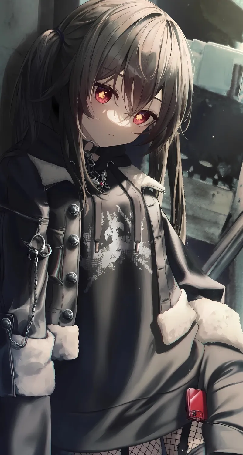 长发 胡桃 原神 看观众 动漫 动漫女孩 渔网 双尾 吊袜带 长袜 手机 4 无水印壁纸 4320×8448