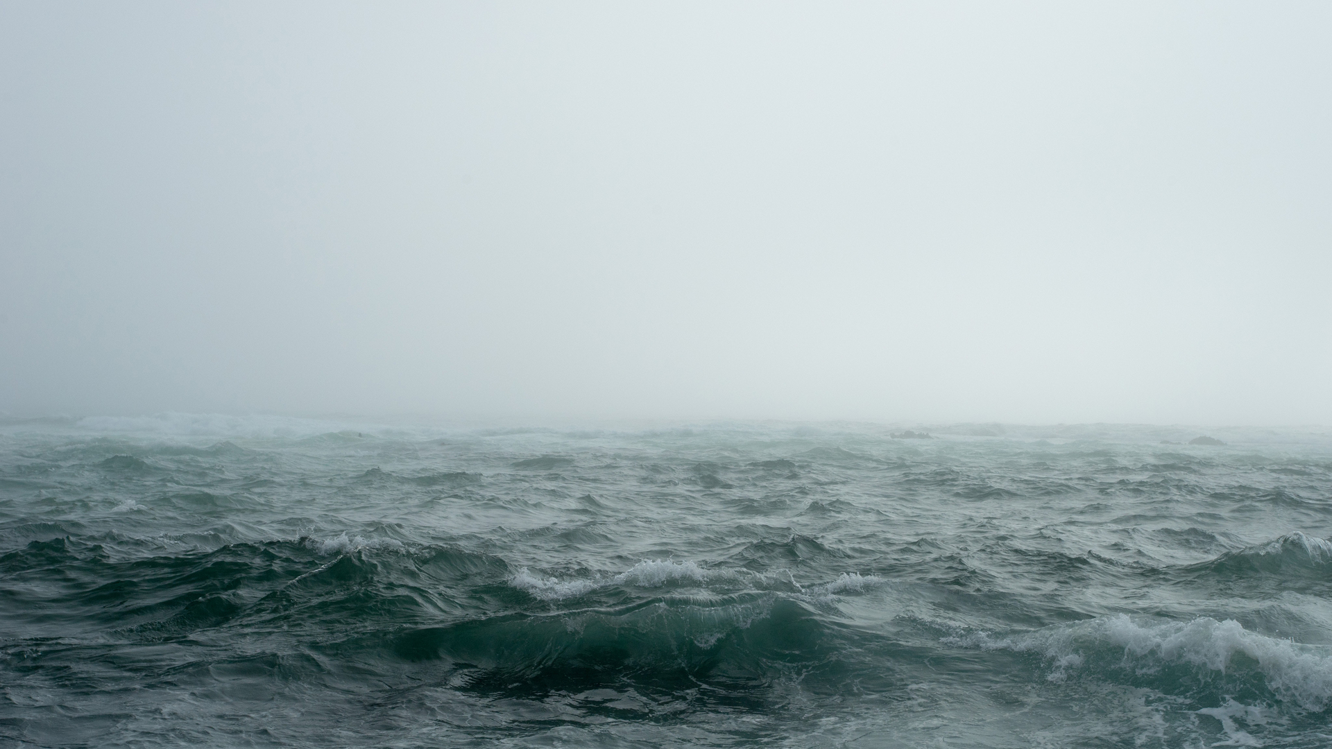 约翰·汤纳 海洋 海浪 薄雾 4K高清壁纸 4096×2304