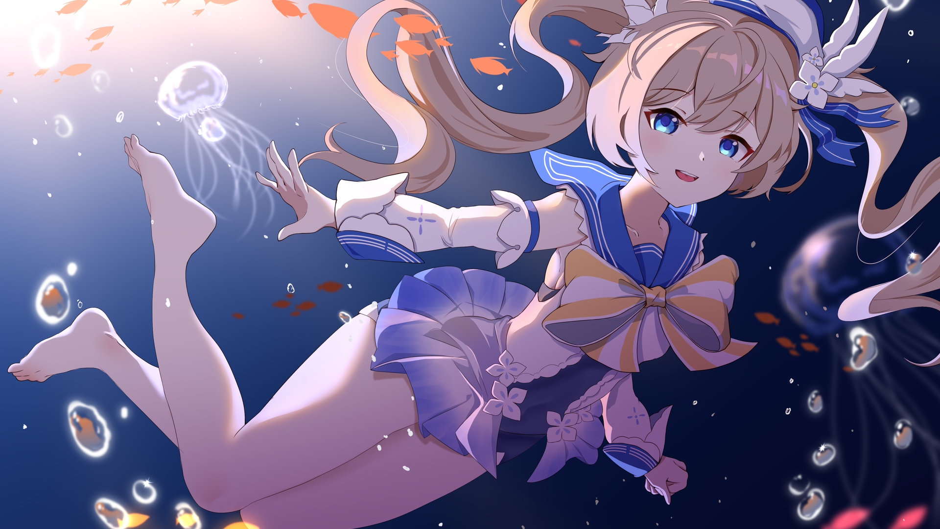 金发碧眼 原神 芭芭拉 动漫 动漫女孩 4K高清壁纸 4553×3225