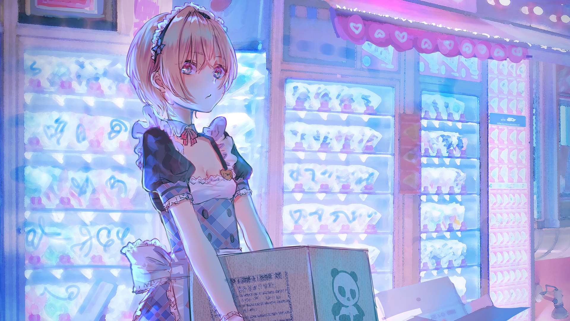 经典短发 金发 罗基 动漫 AI艺术 女佣 女佣服装 无水印壁纸 3840×2160