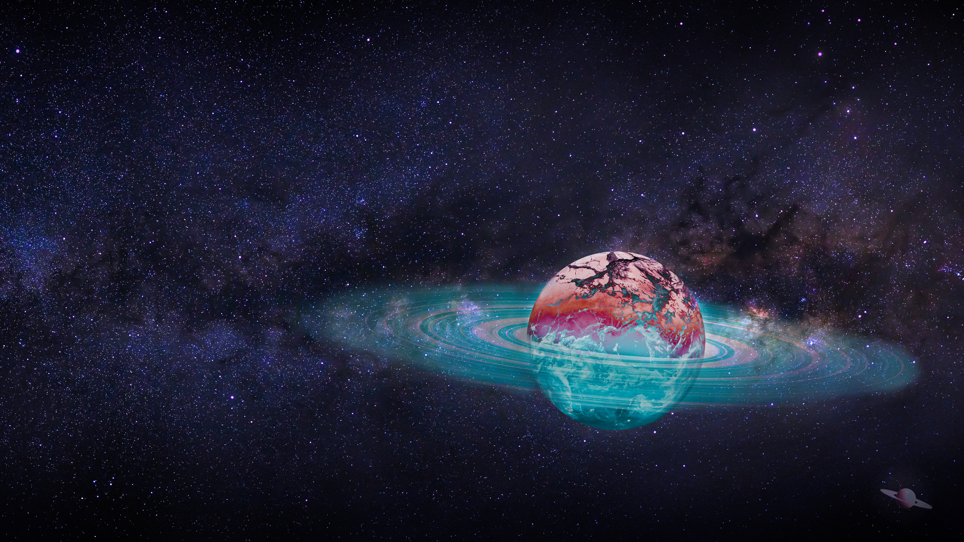 绝美空间 行星 恒星 天空 宇宙 无水印壁纸 3840×2160