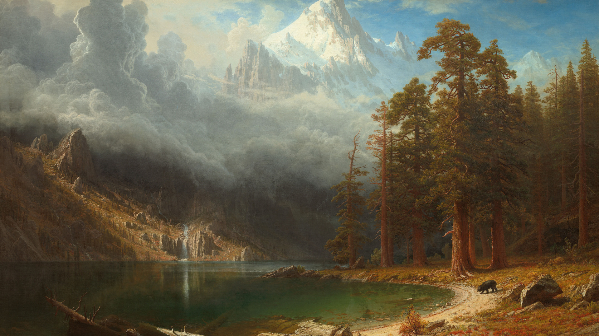 绝美阿尔伯特·比尔施塔特 科克伦山 经典艺术 绘画 壁纸 4452×2796