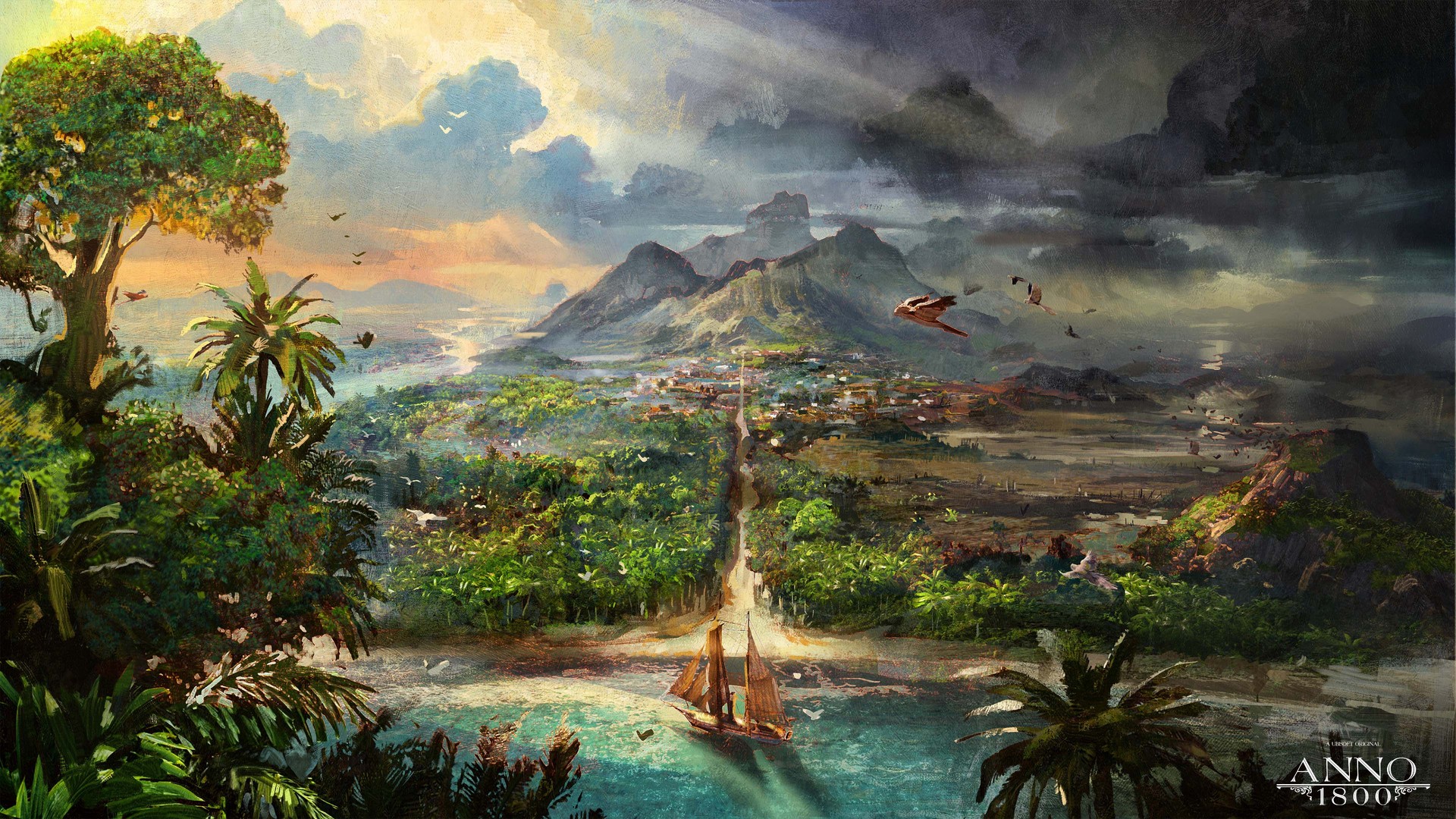 概念艺术 育碧 南美 热带森林 游戏CG风景 4K高清壁纸 3840×2160
