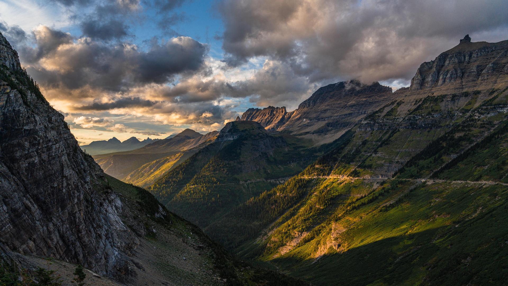 绝美山脉 风景 蒙大拿州 自然 云 壁纸 3840×2160