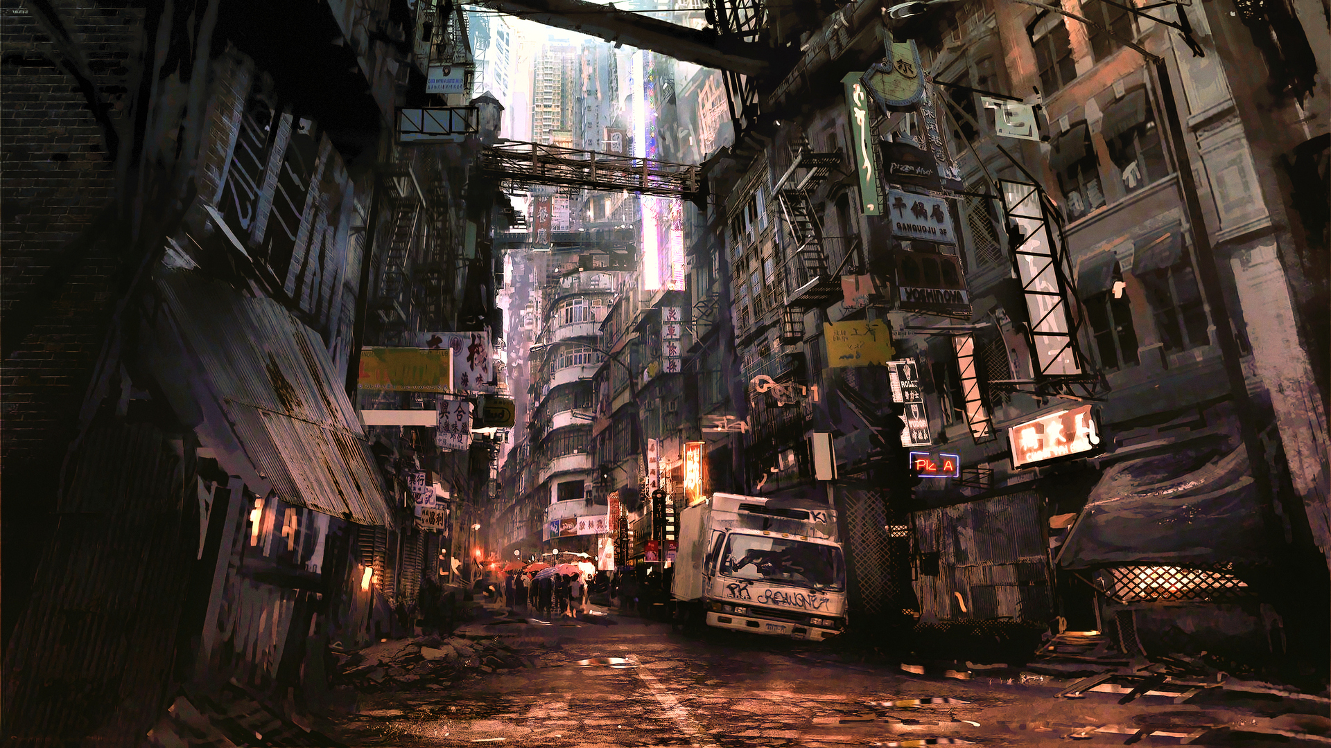未来派 幻想艺术 电脑游戏 城市景观 壁纸 3840×2160