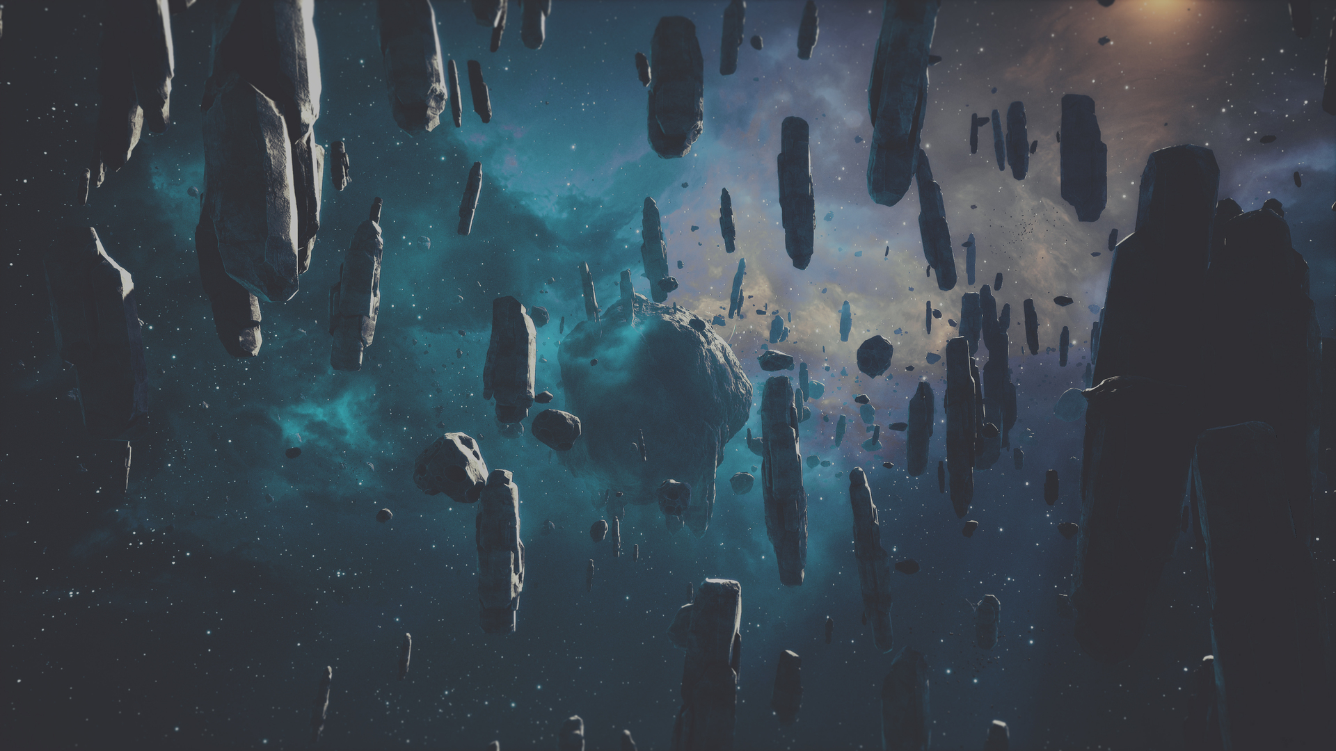 经典空间 小行星 空间艺术 AI艺术 无水印壁纸 3840×2160