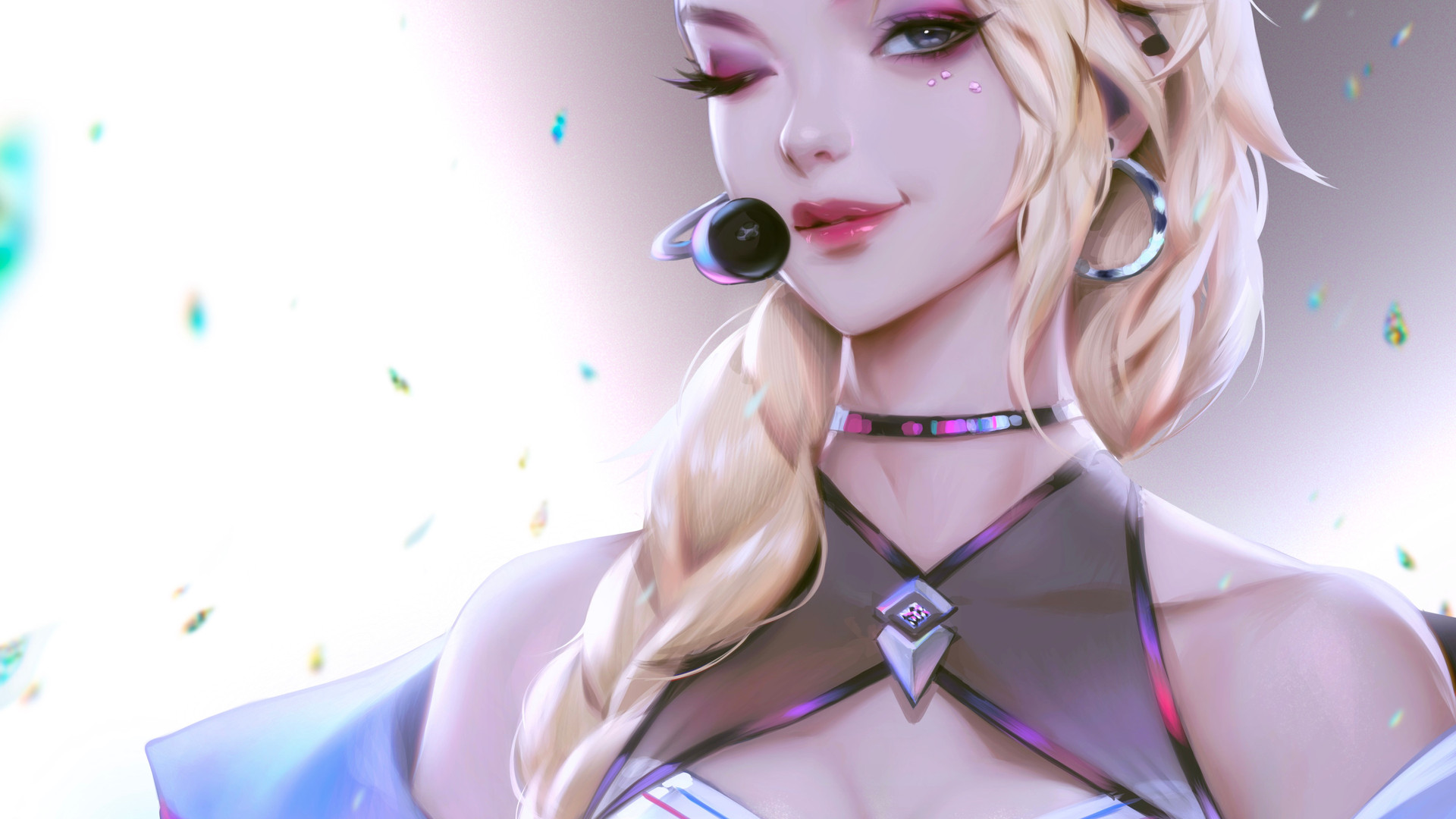 高清泽罗尼 女人 金发 长发 简单背景 壁纸 3840×2160