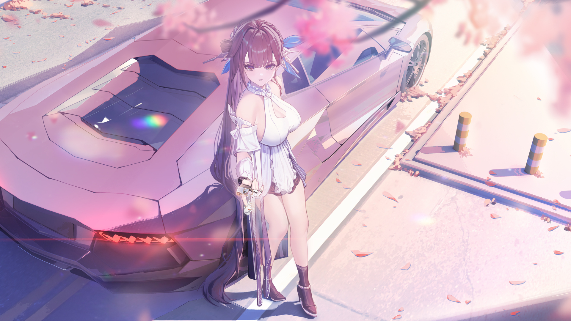 精选高光跃 汽车 动漫女孩 本海 李苏尚 高角 兰博基尼 手机壁纸 3840×2160