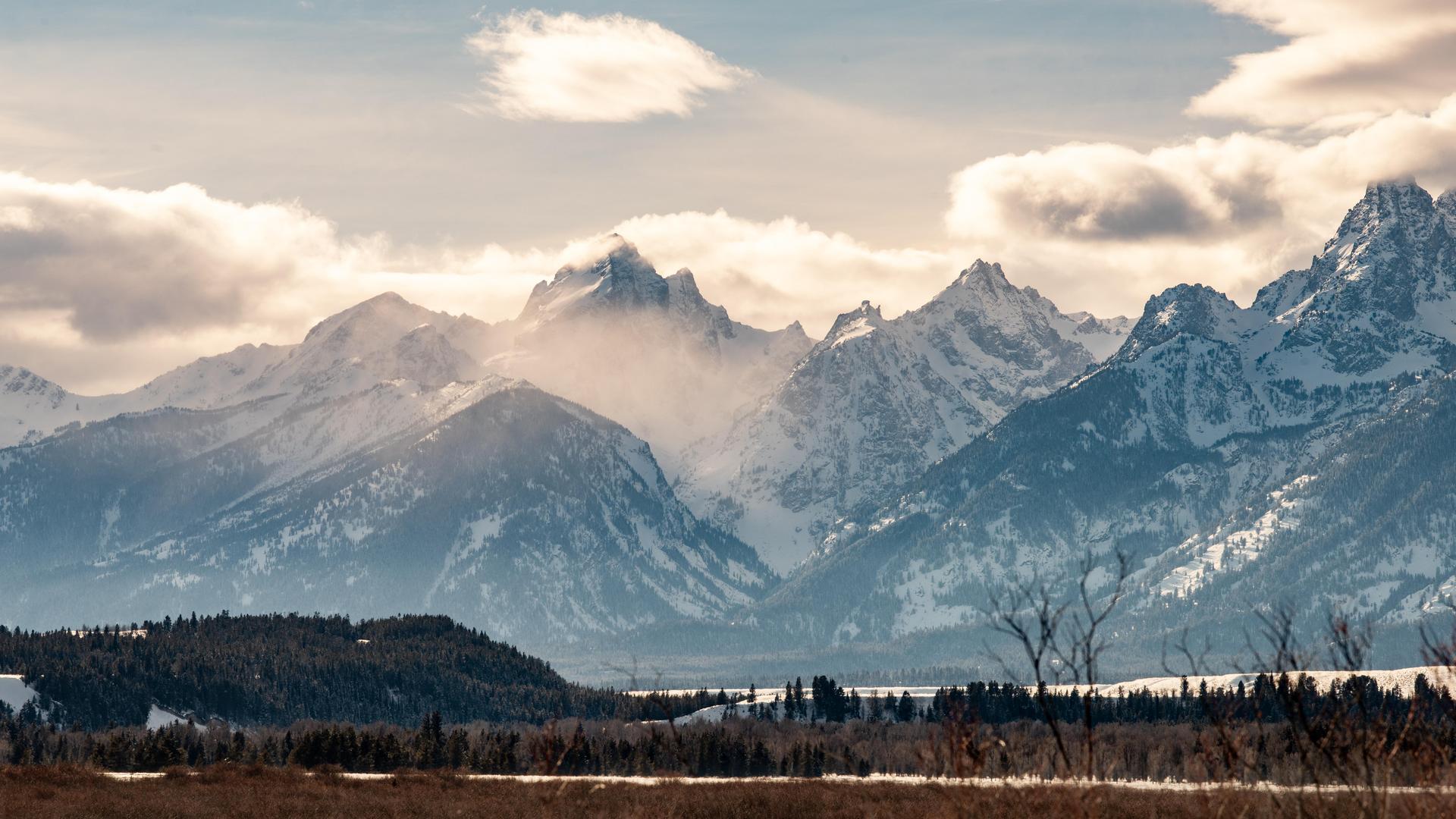 高清风景 山脉 自然 秋天的山脉 壁纸 7360×4140
