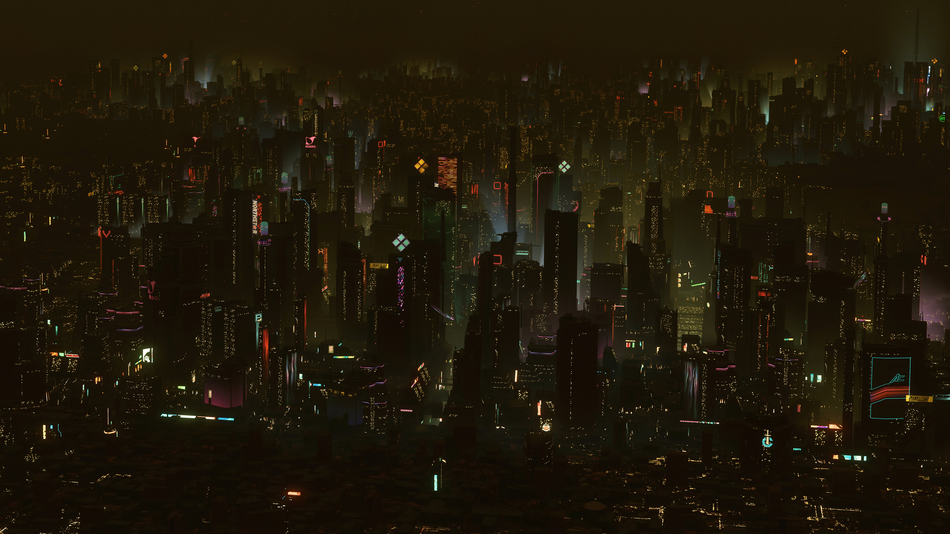 唯美明星公民 夜晚 城市 灯光 屏幕截图 壁纸 3840×2160