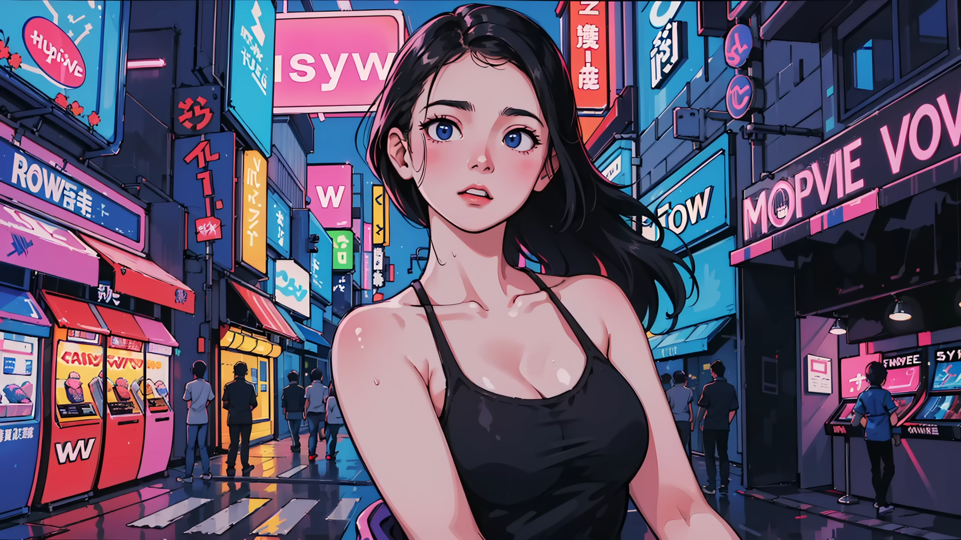 人工智能艺术 街道 特写 广告 4K高清壁纸 3840×2160
