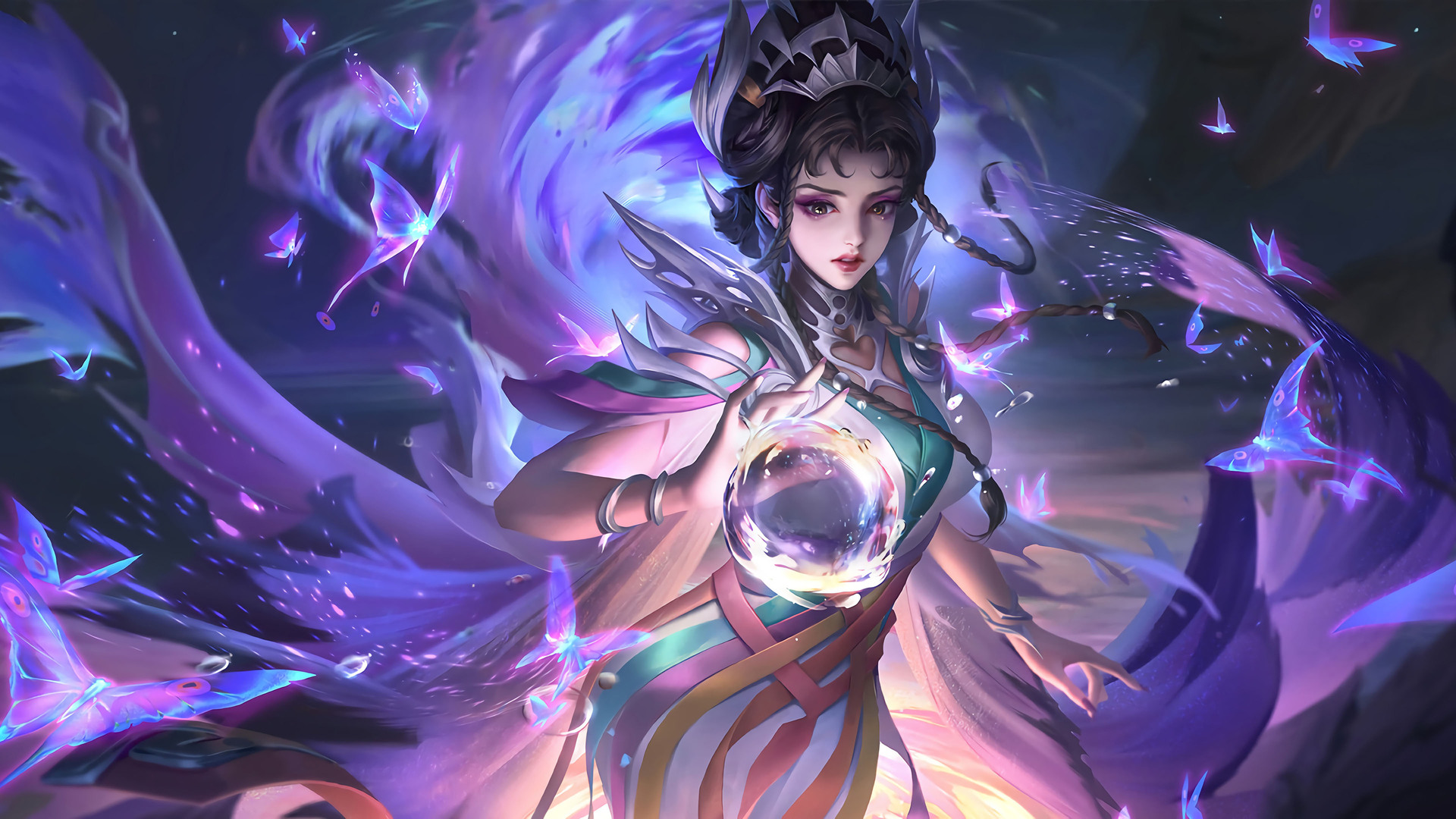 热门女人 梦幻女孩 黑发 梦幻艺术 魔术 服装 无水印壁纸 3840×2160