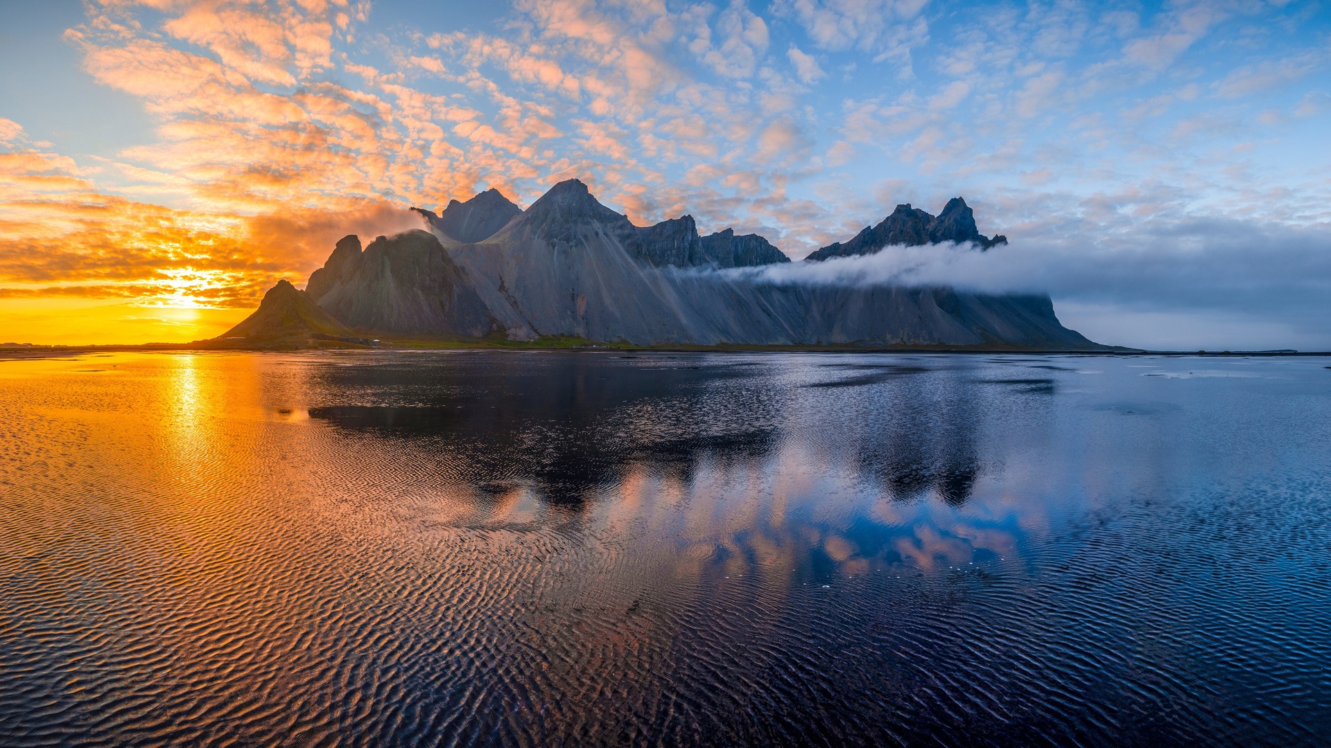 自然 风景 冰岛 维斯特拉宏峰 海洋 海滩 壁纸 3840×2160