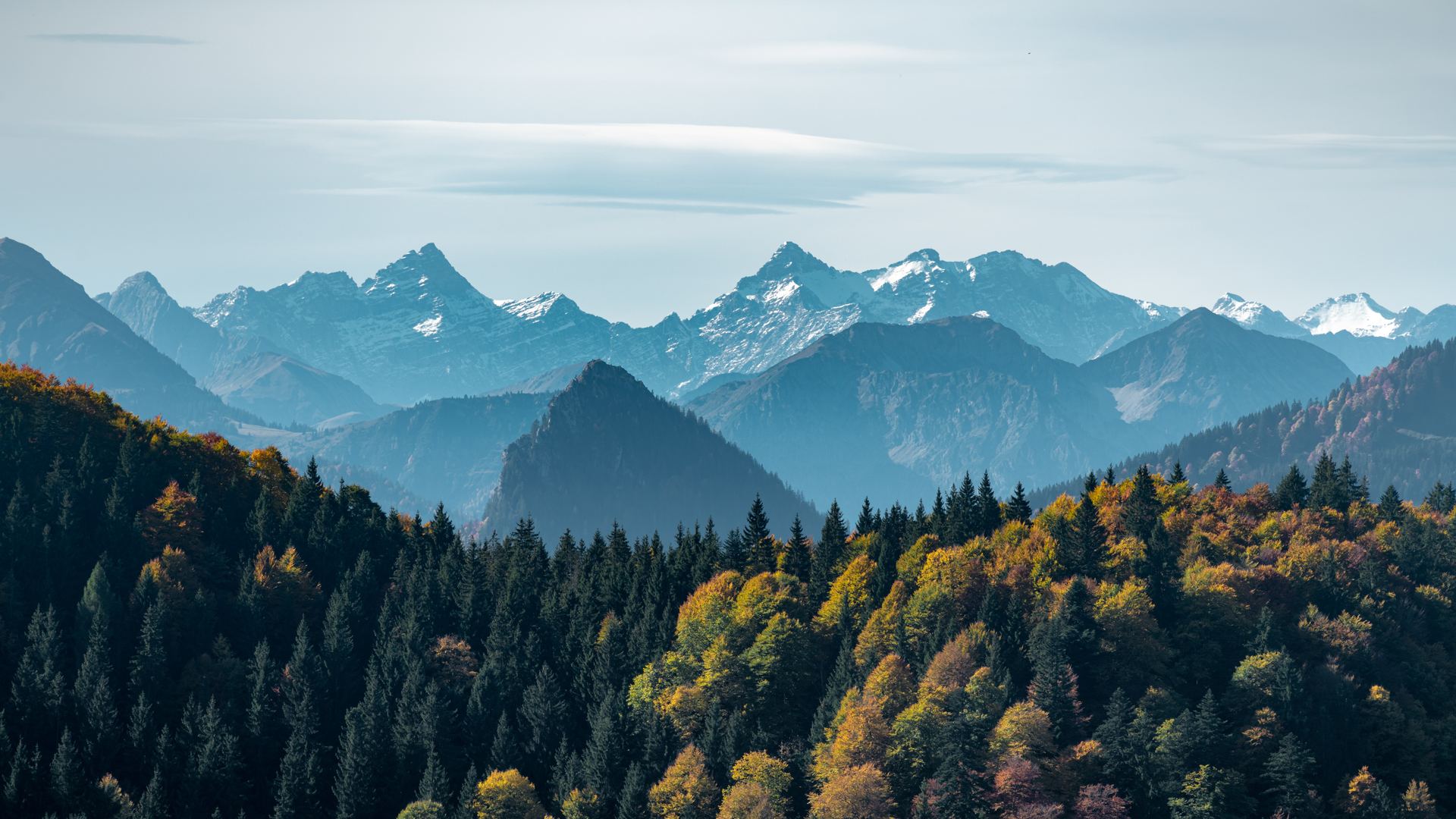 风景 自然 山脉 森林 树木 天空 云 手机壁纸 3840×2160