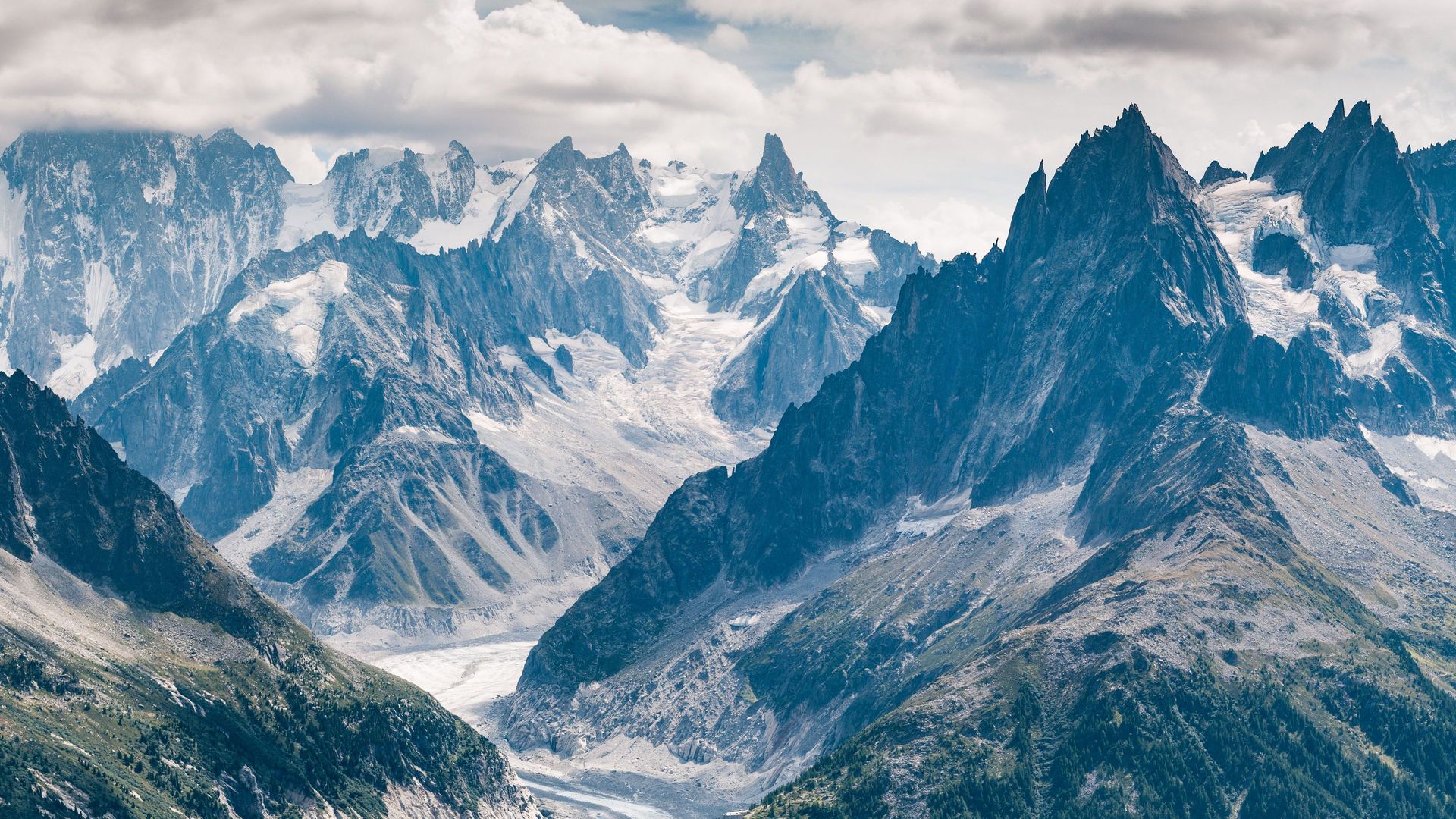 精选夏莫尼 勃朗峰 法国 风景 山脉 自然 高清壁纸 3840×2160