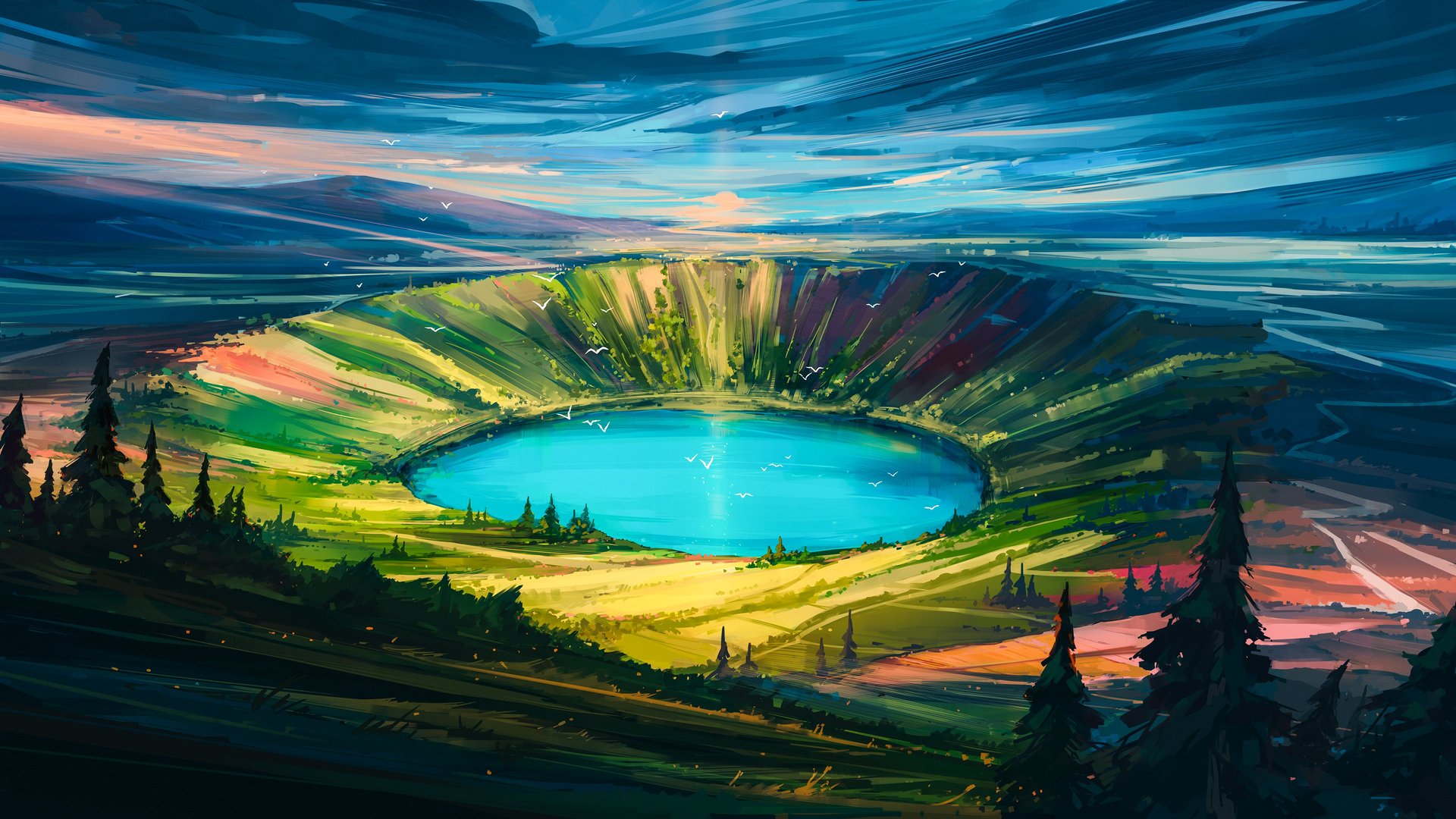 绝美自然 风景 湖泊 手机壁纸 3840×2160