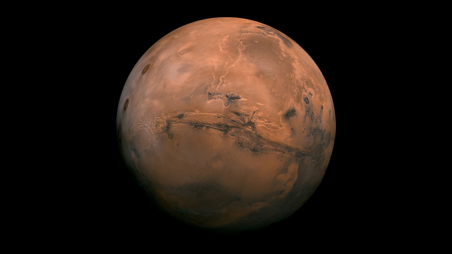 火星 极简主义 太空 太阳系 行星 太空艺术 AI艺术 电脑 4K壁纸 3840×2160