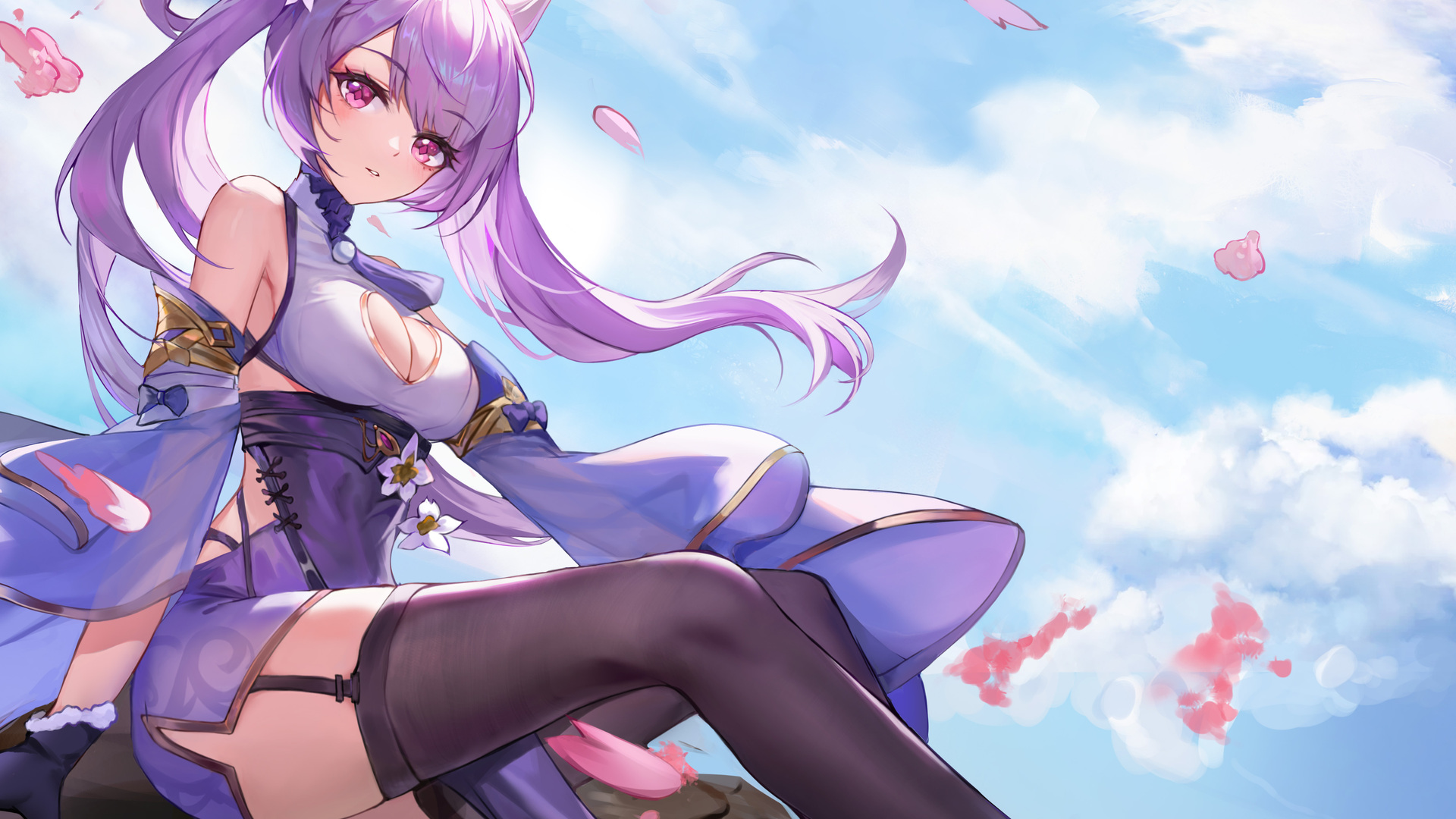 绝美大腿 原神 动漫女孩 长袜 电脑 壁纸 4961×3508