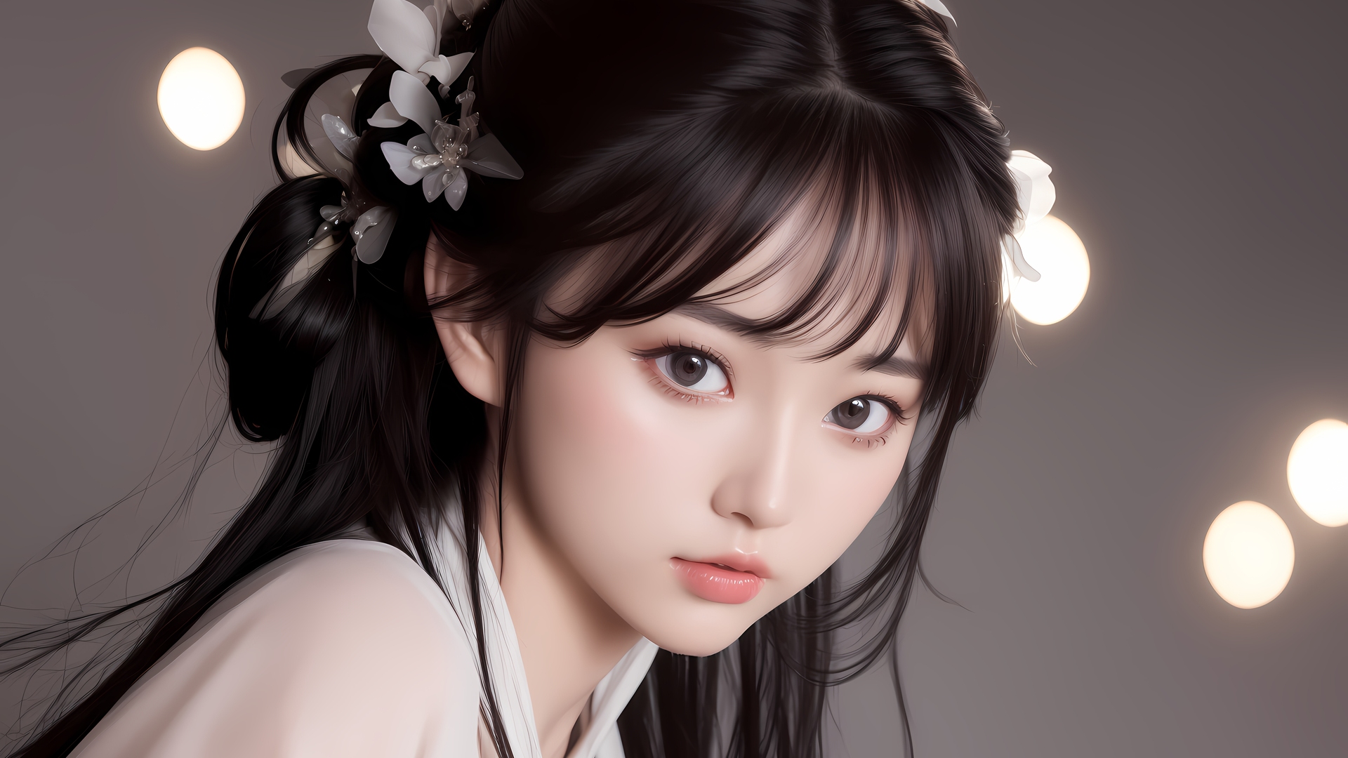 热门亚洲 女性 脸部 观看者 艺术 电脑 高清壁纸 6144×4096