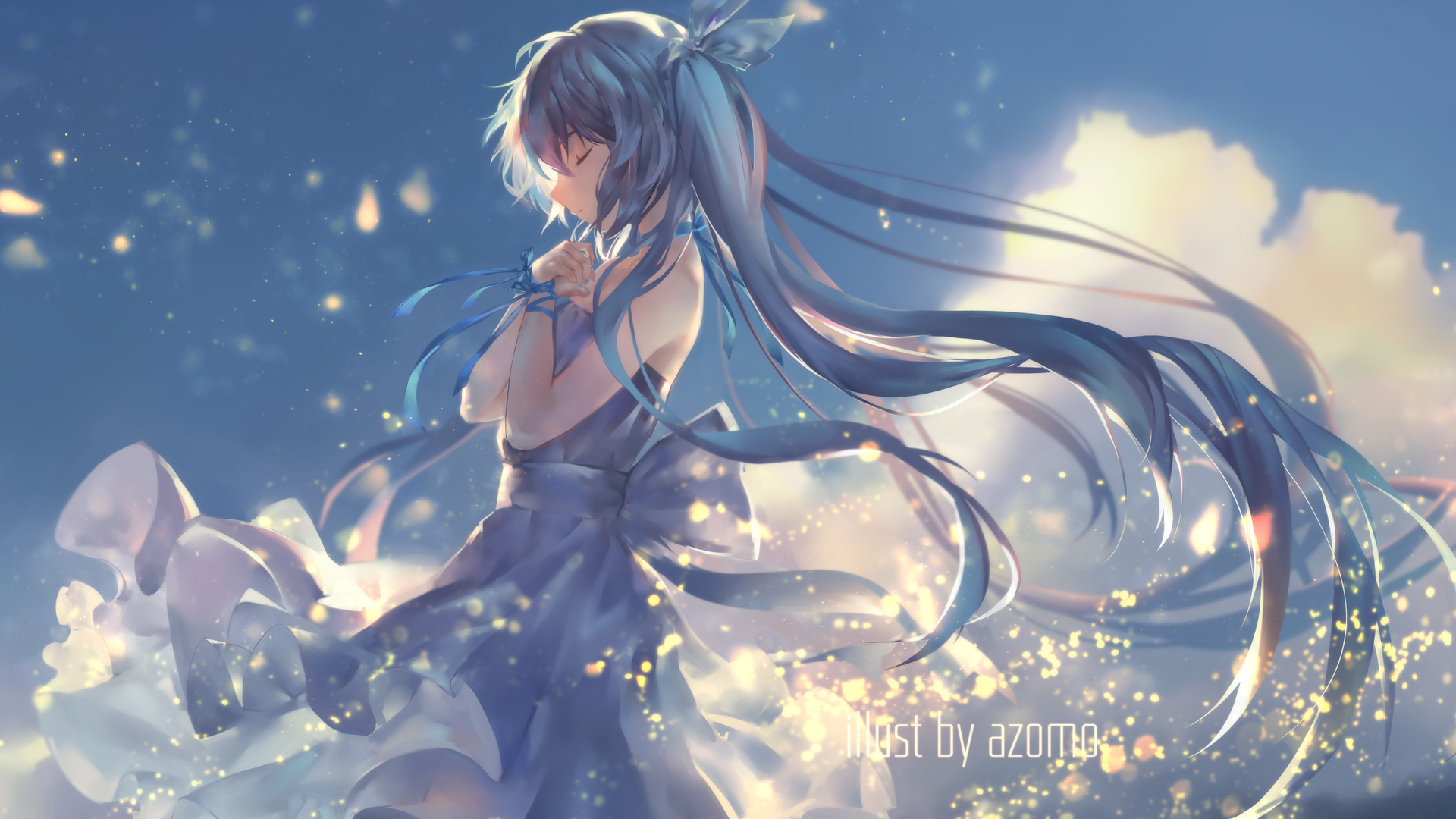 唯美元音 初音 动漫女孩 电脑 4K壁纸 4300×3040