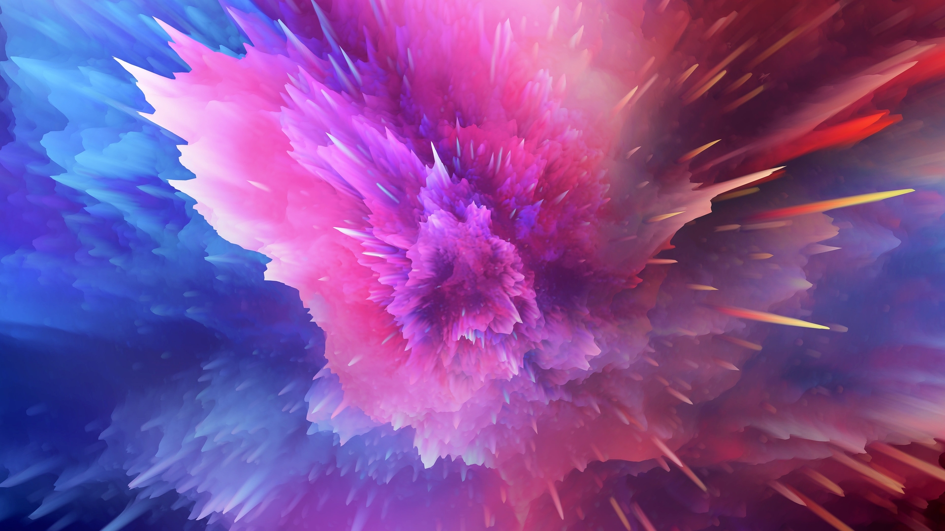 经典彩色 粉色 红色 蓝色 抽象 电脑 壁纸 3840×2160