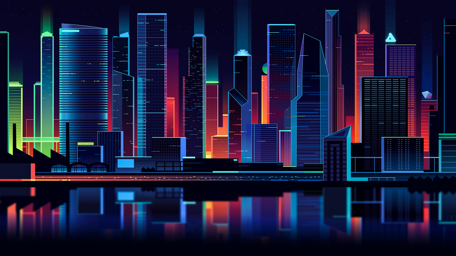 城市景观 矢量艺术 矢量图形 电脑 4K壁纸 3840×2160