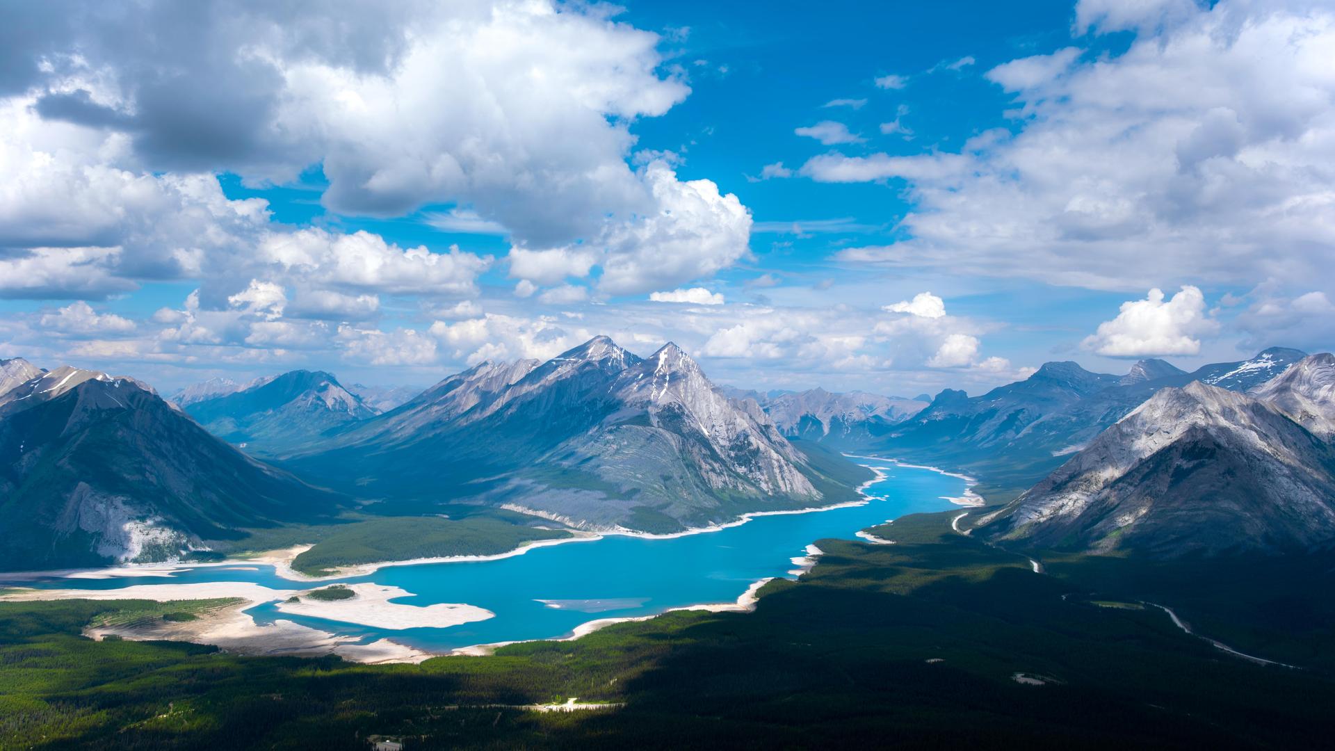 风景 云 湖 山 森林 鸟瞰 天空 自然 水 雪 电脑 壁纸 7140×4402