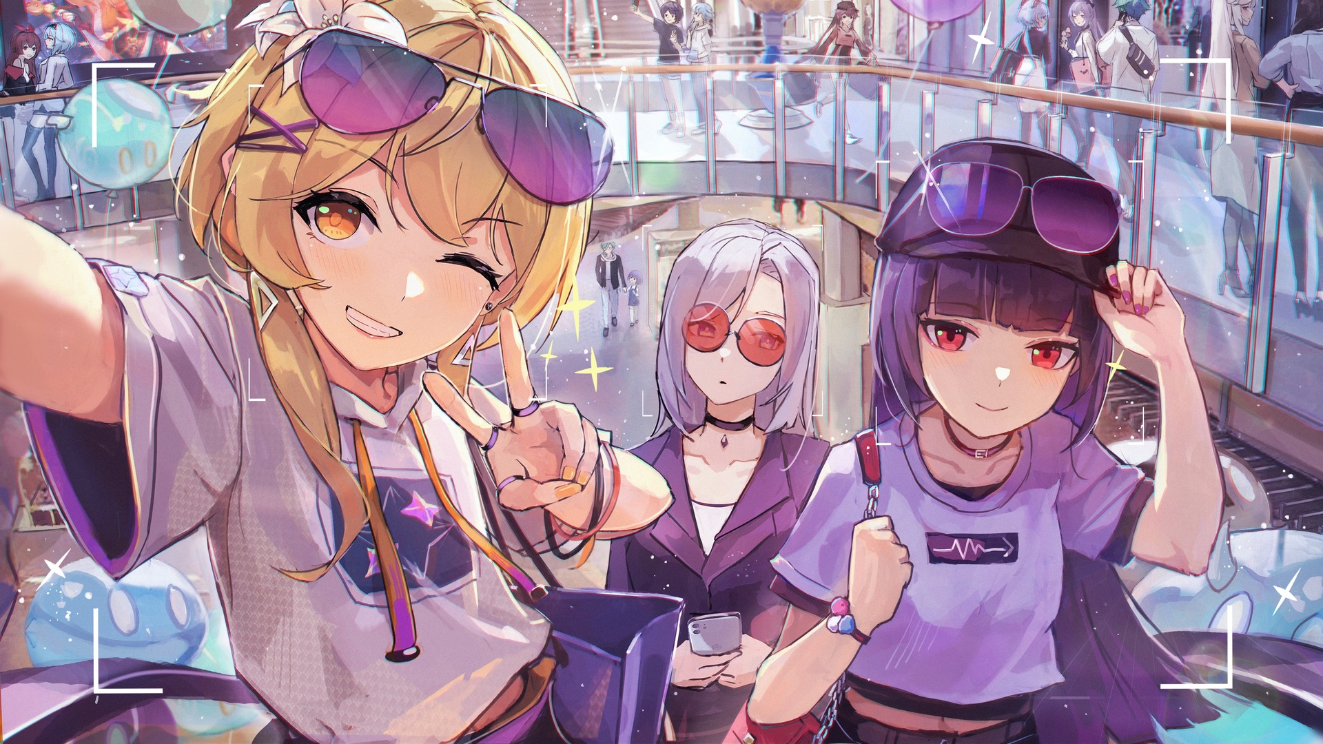 绝美女性团体 动漫 动漫女孩 神河 原神 电脑 4K壁纸 3960×2232