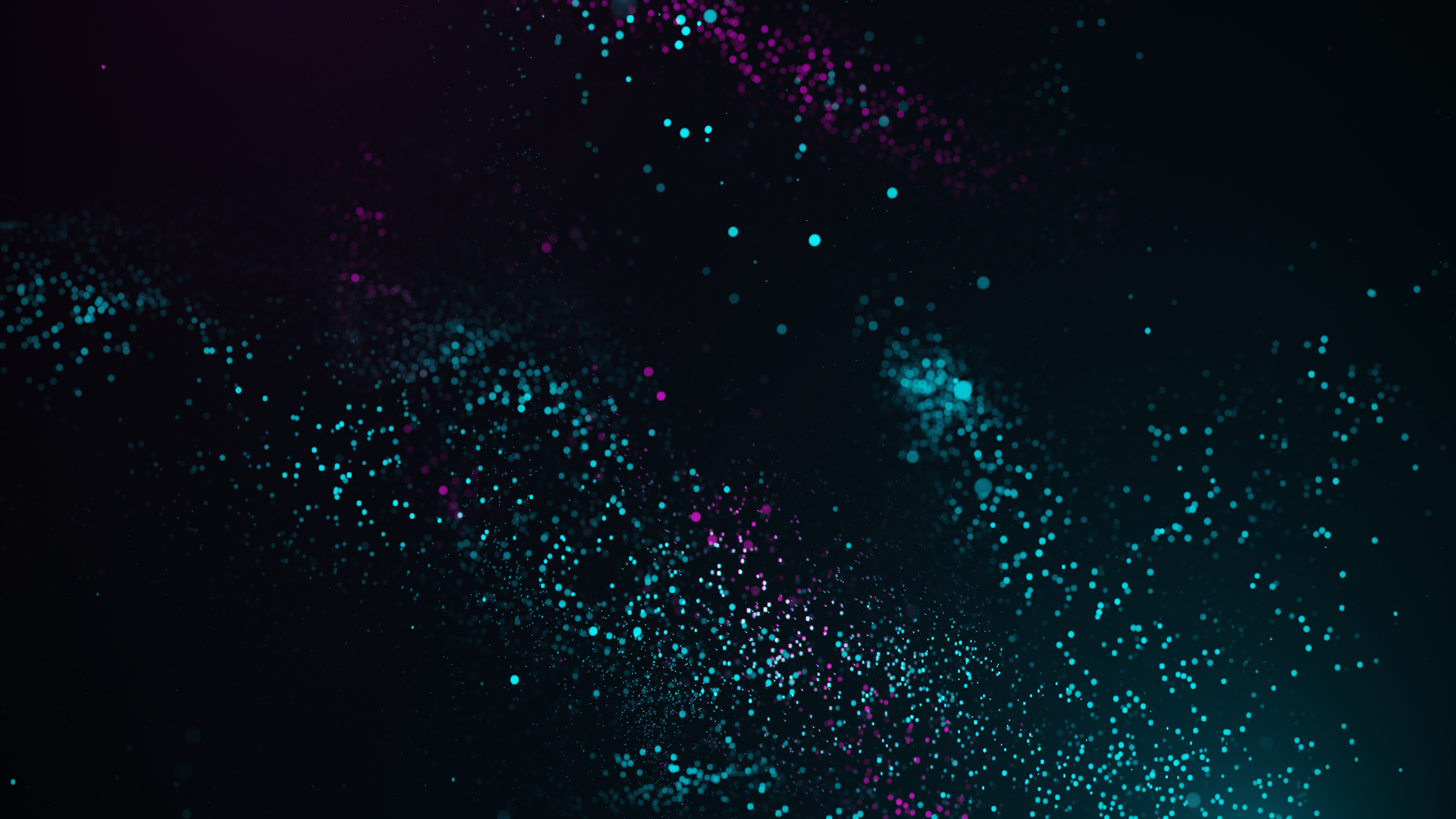 热门浮动粒子 抽象 AI艺术 青色 电脑 高清壁纸 3840×2160