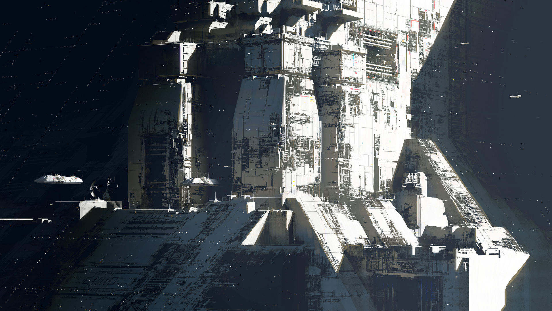 AI艺术 插图 空间 科幻 建筑 电脑 高清壁纸 7615×5285