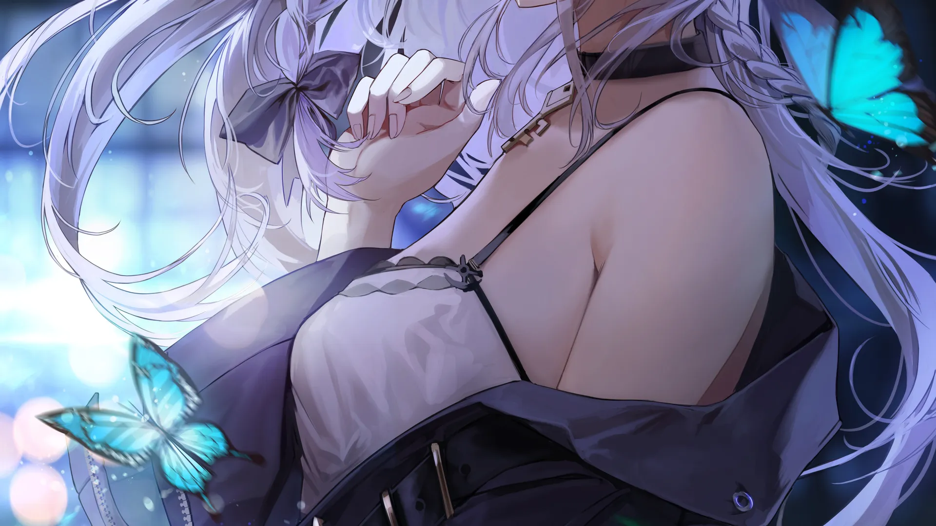 辫子 动漫 动漫女孩 蝴蝶 手机 壁纸 4458×7648