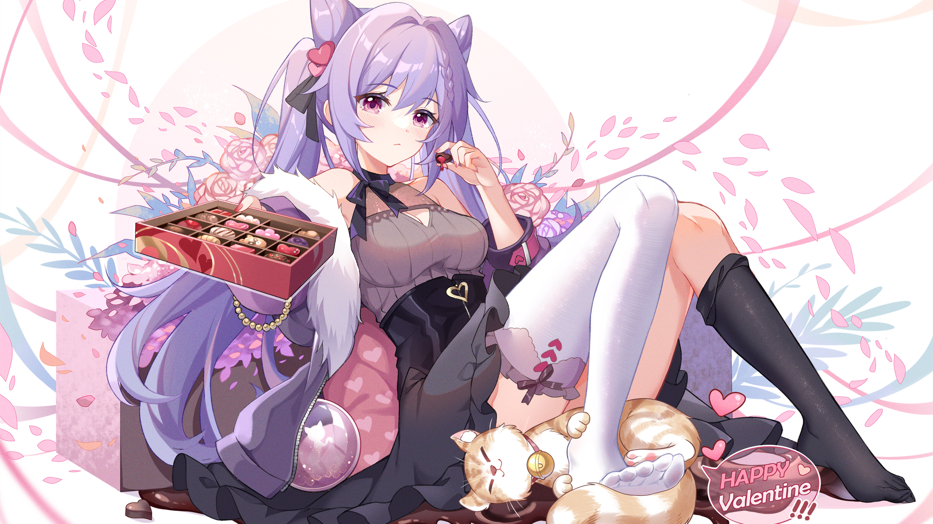 经典动漫 动漫女孩 原神 艺术作品 情人节 电脑 壁纸 4000×2501