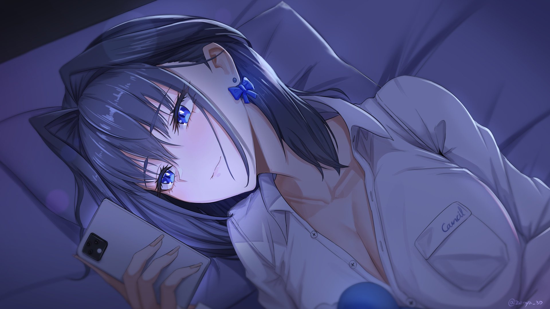 超清动漫女孩 虚拟 电脑 壁纸 3840×2160