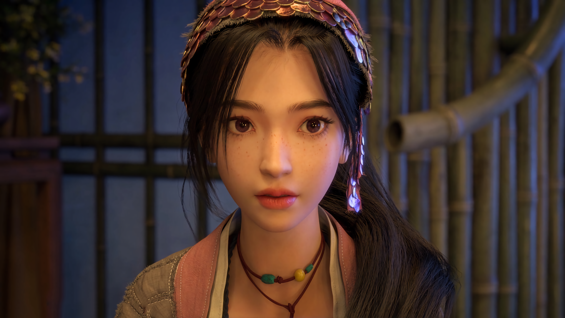女性 幻想艺术 艺术 头饰 简单背景 神话 电脑 壁纸 7680×4320