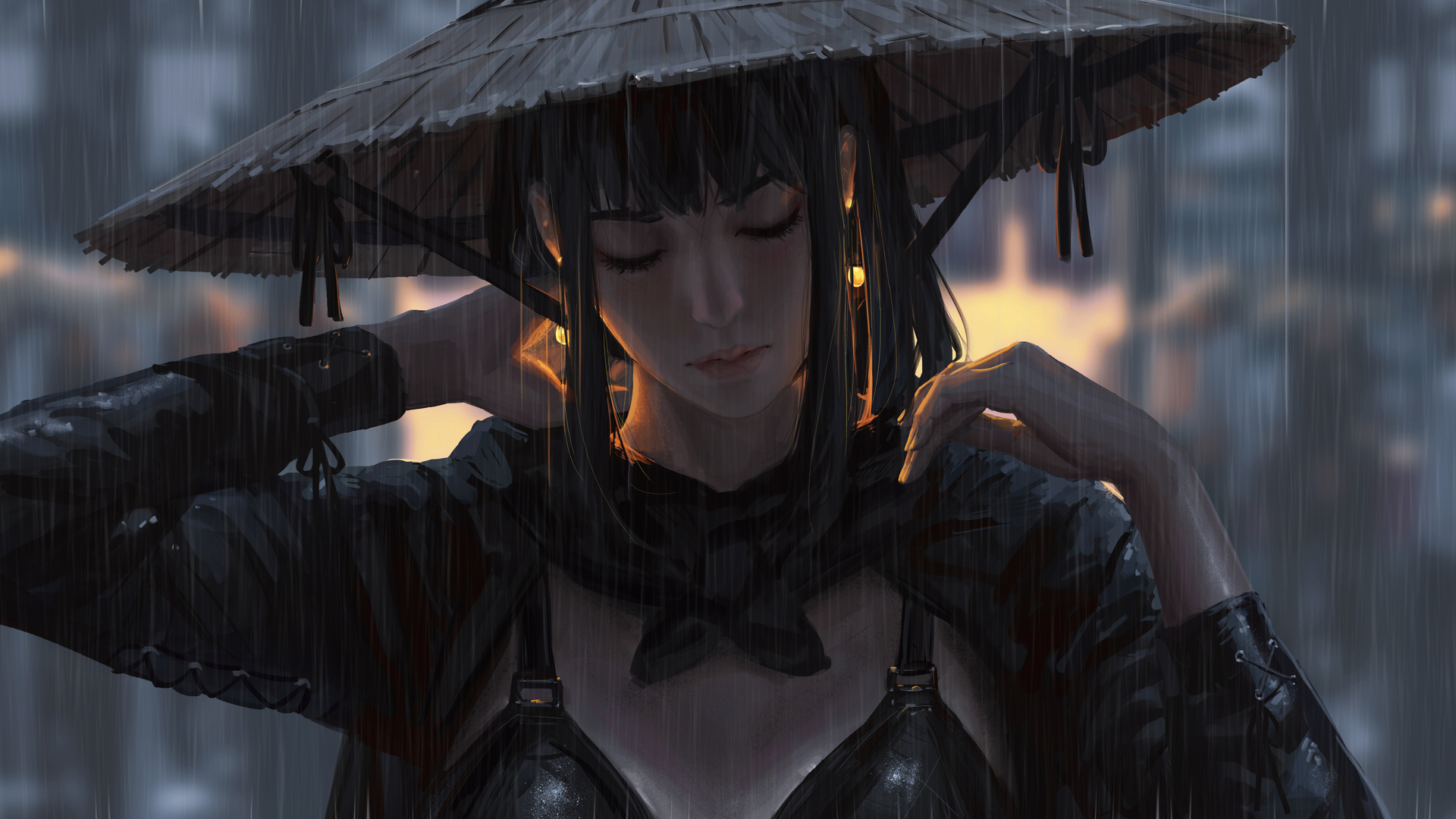 绚丽原创人物 奇幻女孩 概念艺术 素描 武士 电脑 无水印壁纸 6392×3500