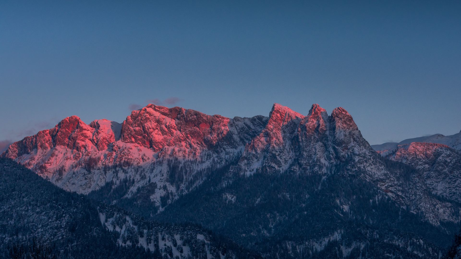 热门自然 风景 山脉 冬天 悬崖 日落 电脑 高清壁纸 6000×4000