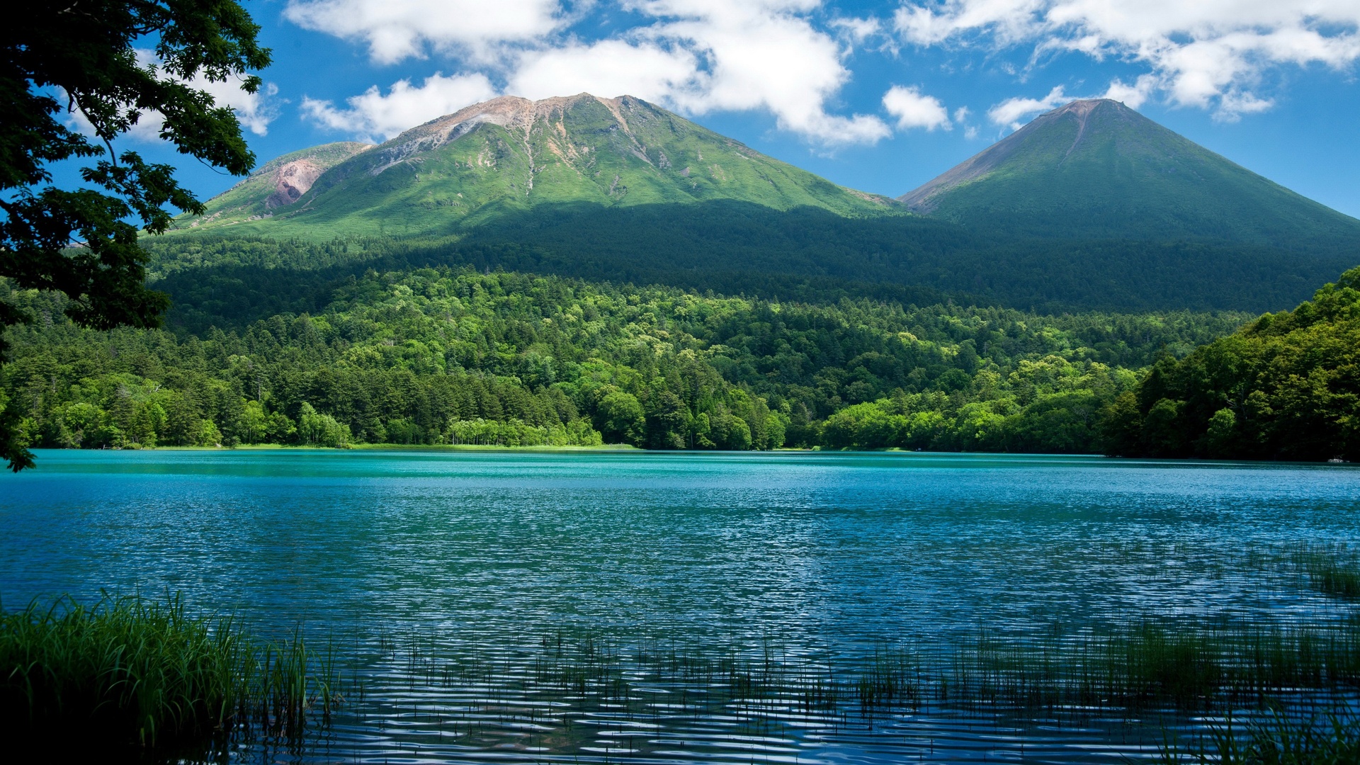 绚丽自然 风景 湖泊 河流 山脉 天空 云 森林 电脑 壁纸 3840×2160