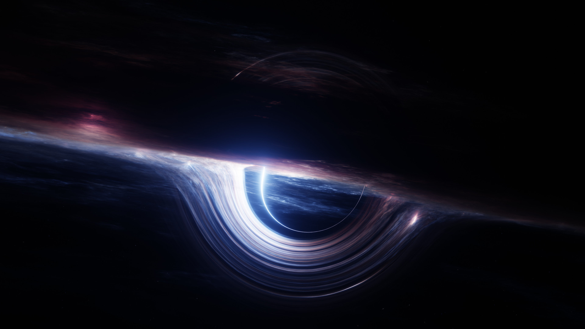 AI艺术 插图 科幻小说 空间 空间艺术 黑洞 电脑 4K高清壁纸 3840×2160