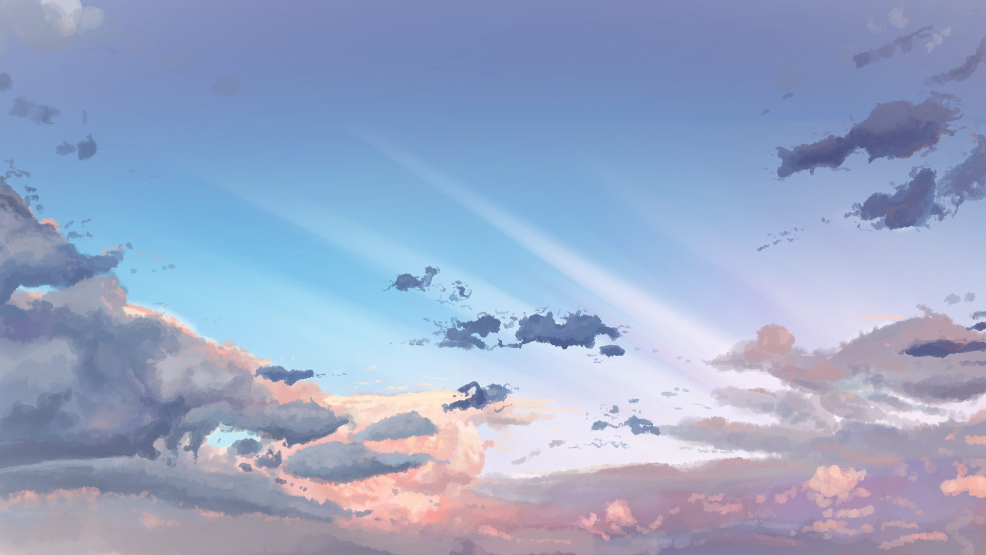 云 动漫 天空 自然 电脑 手机壁纸 3840×2160