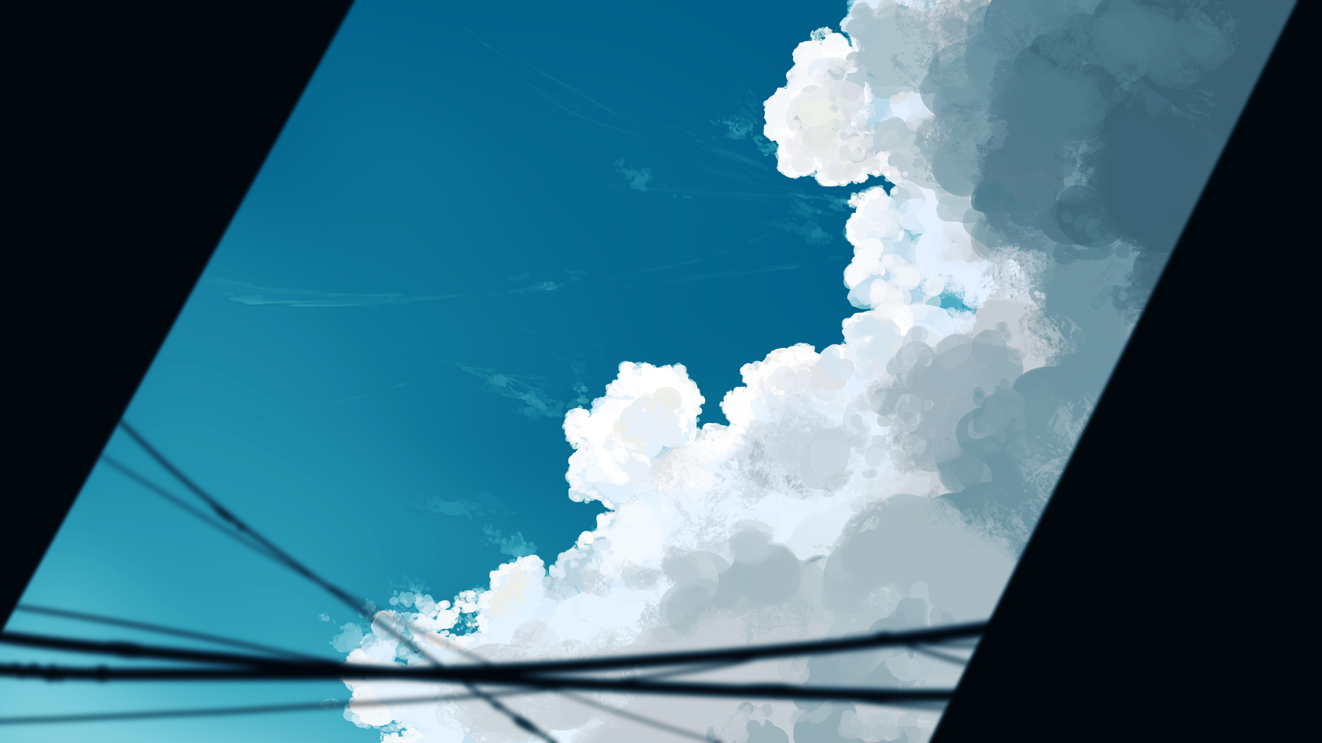 唯美优雅 云彩 天空 简单背景 极简主义 电脑 高清壁纸 5640×2400